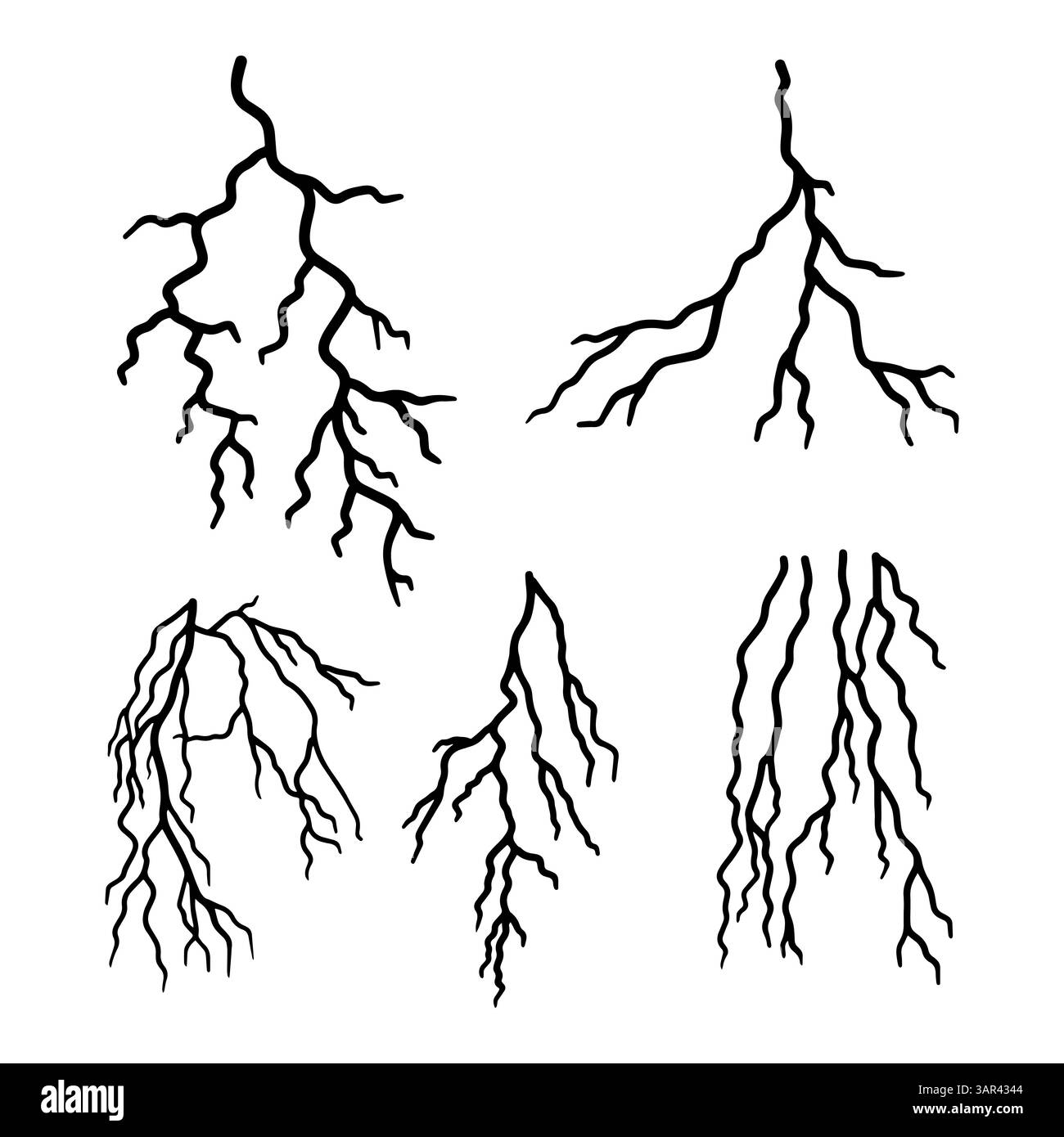 Verre fissuré dessiné à la main dans le style abstrait de ligne doodle, dans l'illustration vectorielle Illustration de Vecteur