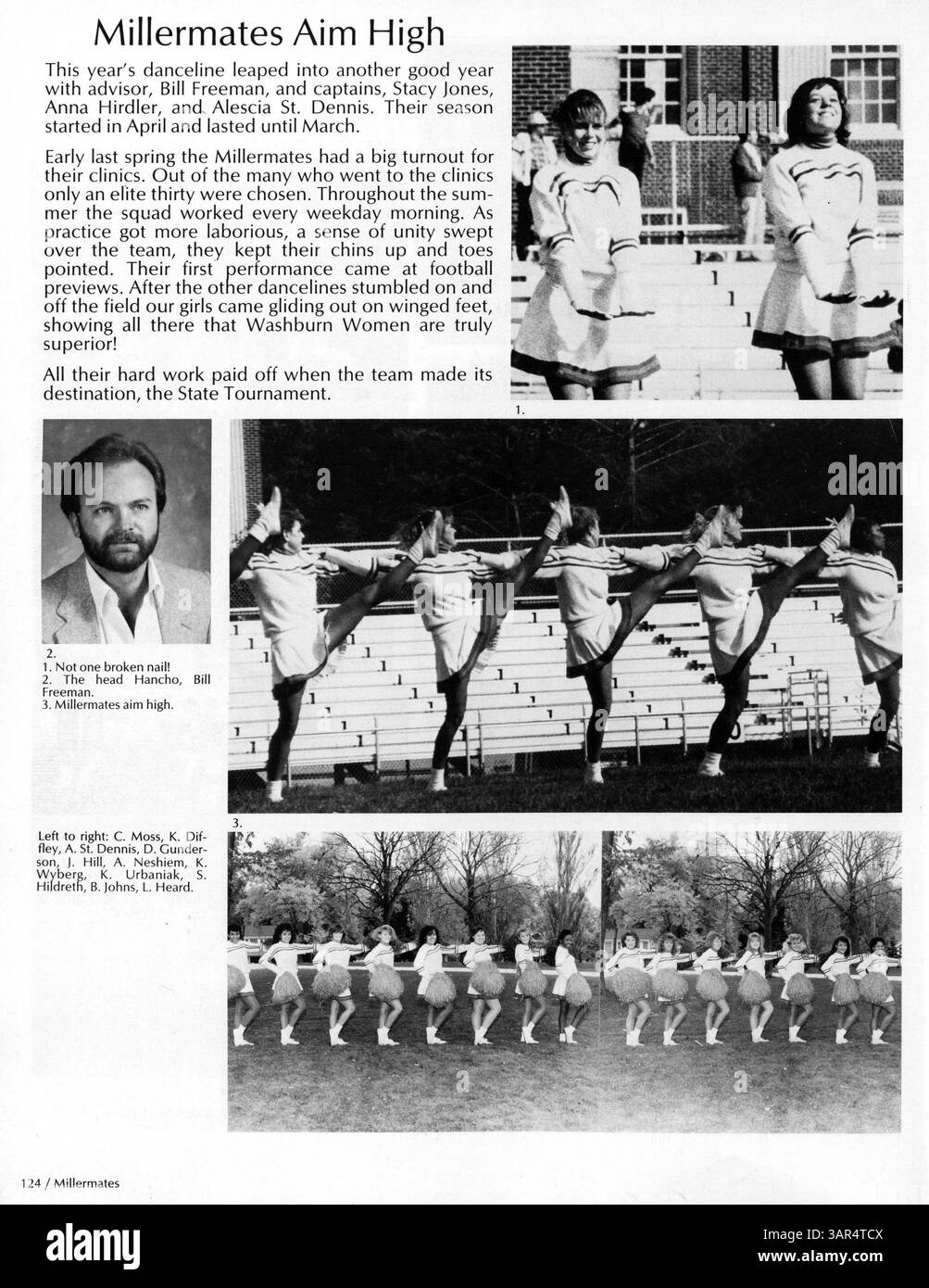 L'annuaire 'Wahian' 1986 de Washburn High School commémore le 60e anniversaire de l'école, mettant en vedette les étudiants, les clubs, l'athlétisme et les événements importants de l'année scolaire 1985-1986. Banque D'Images