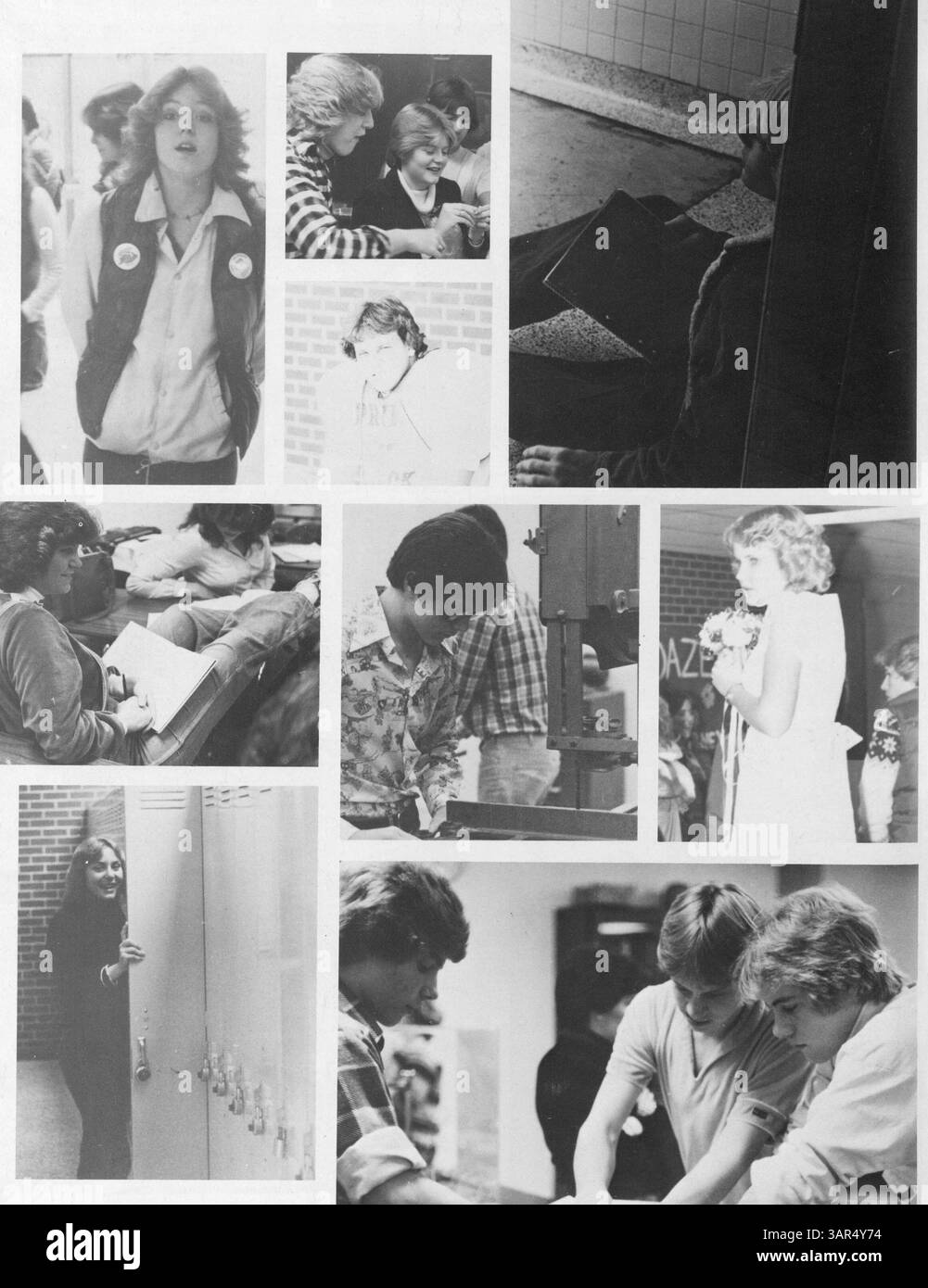 Cet annuaire 1981 de Park Center High présente les réalisations et les événements qui ont défini l'année scolaire 1980-1981, y compris l'athlétisme, les universitaires et les moments sociaux. Banque D'Images