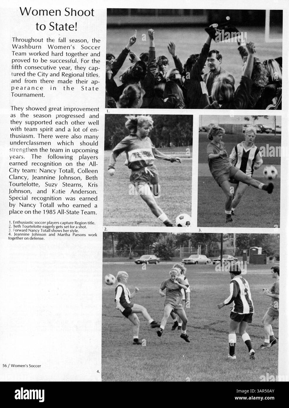 Le Washburn Yearbook 1986, 'Wahian', commémore le 60e anniversaire de l'école, en réfléchissant sur les réalisations des élèves, l'athlétisme, les clubs et les événements clés de l'année scolaire 1985-1986. Banque D'Images