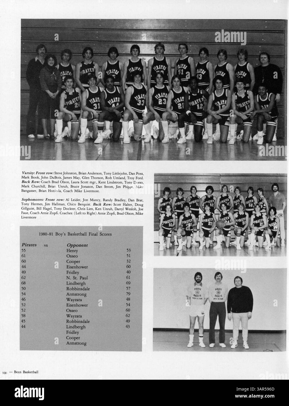 L’annuaire 1981 de l’école secondaire Park Center présente une année de jalons académiques, sportifs et sociaux, capturant l’essence de la vie scolaire et de l’esprit communautaire. Banque D'Images