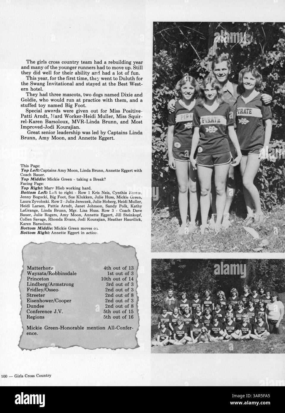 Cette édition 1982 du Park Center High Yearbook, « Pirate Treasures », met en lumière les activités académiques, sportives et sociales de l'année scolaire 1981-1982/09. Banque D'Images