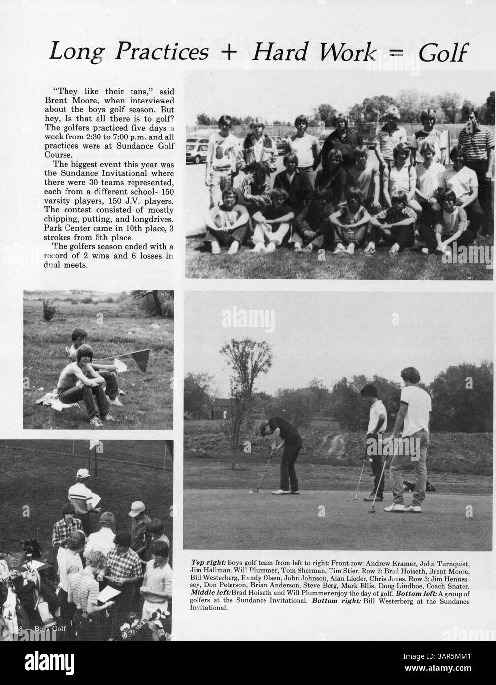 L’annuaire 1982 met en lumière la vie académique et sociale de Park Center High, mettant en vedette les étudiants, les clubs, les équipes sportives et les événements majeurs de l’année scolaire 1981-1982. Banque D'Images