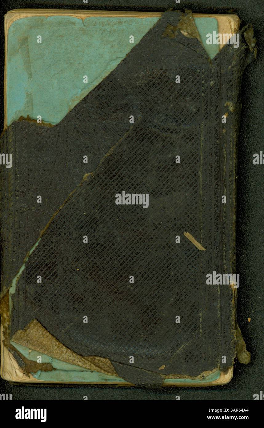 Le journal de John T. Clarke de mai à août 1864 décrit les activités militaires du 31st Missouri Infantry en Géorgie, avec des références spécifiques aux pertes et au rôle du régiment dans les événements clés de la campagne d'Atlanta. Banque D'Images