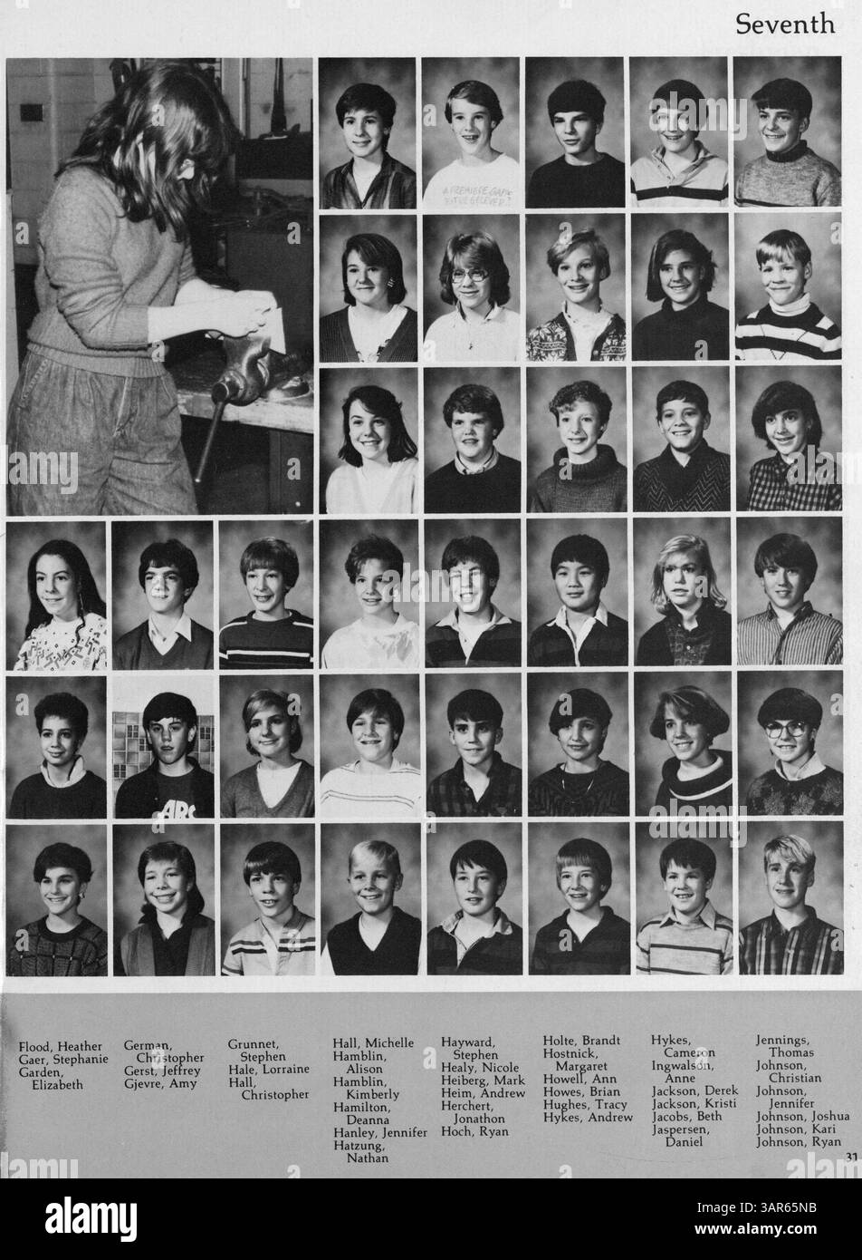 Cet annuaire 1986 de South View Jr. High capture l'année scolaire 1985-1986, documentant les élèves, les enseignants, les clubs scolaires, l'athlétisme, et d'autres événements liés à l'école. Banque D'Images
