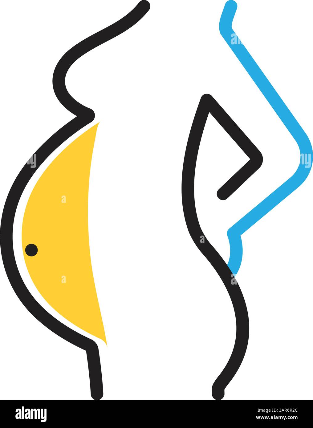 Icône pour la maternité, enceinte Illustration de Vecteur