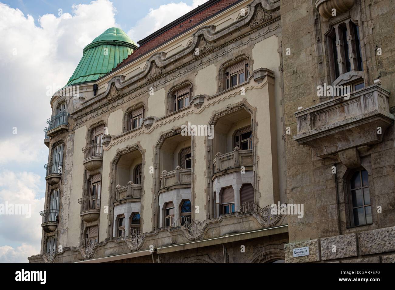 Budapest, Hongrie - octobre 7,2023 : bâtiment des thermes de Gellert Banque D'Images