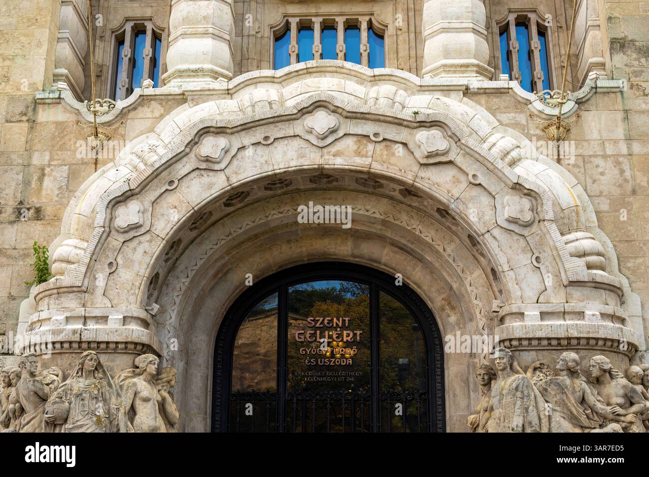 Budapest, Hongrie - octobre 7,2023 : bâtiment des thermes de Gellert Banque D'Images