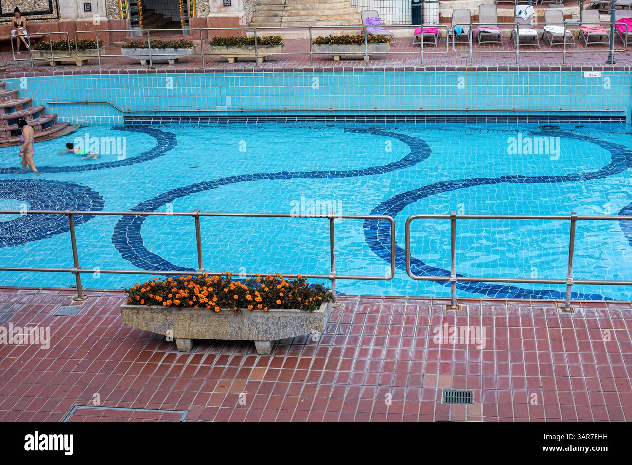 Budapest, Hongrie - octobre 7,2023 : piscine des thermes de Gellert Banque D'Images