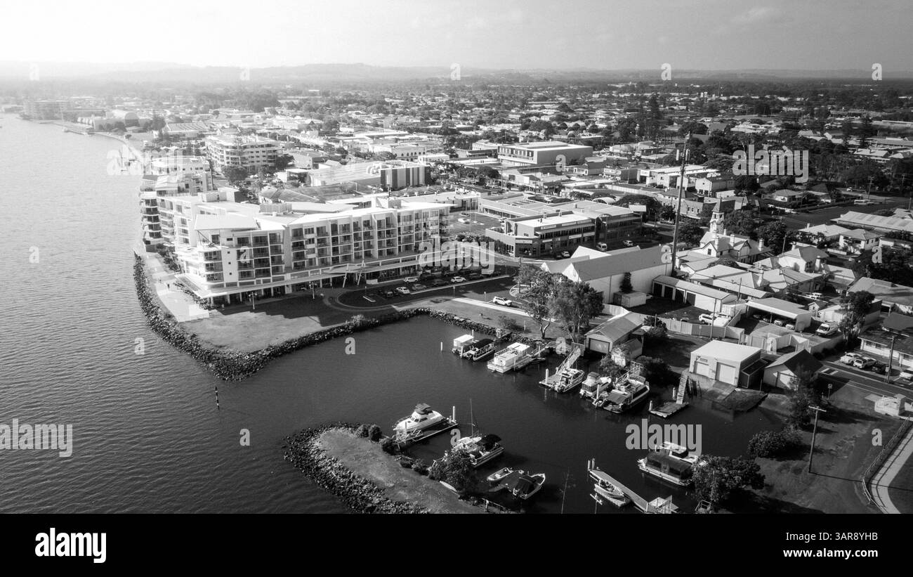 Areal photo de Ballina NSW Banque D'Images