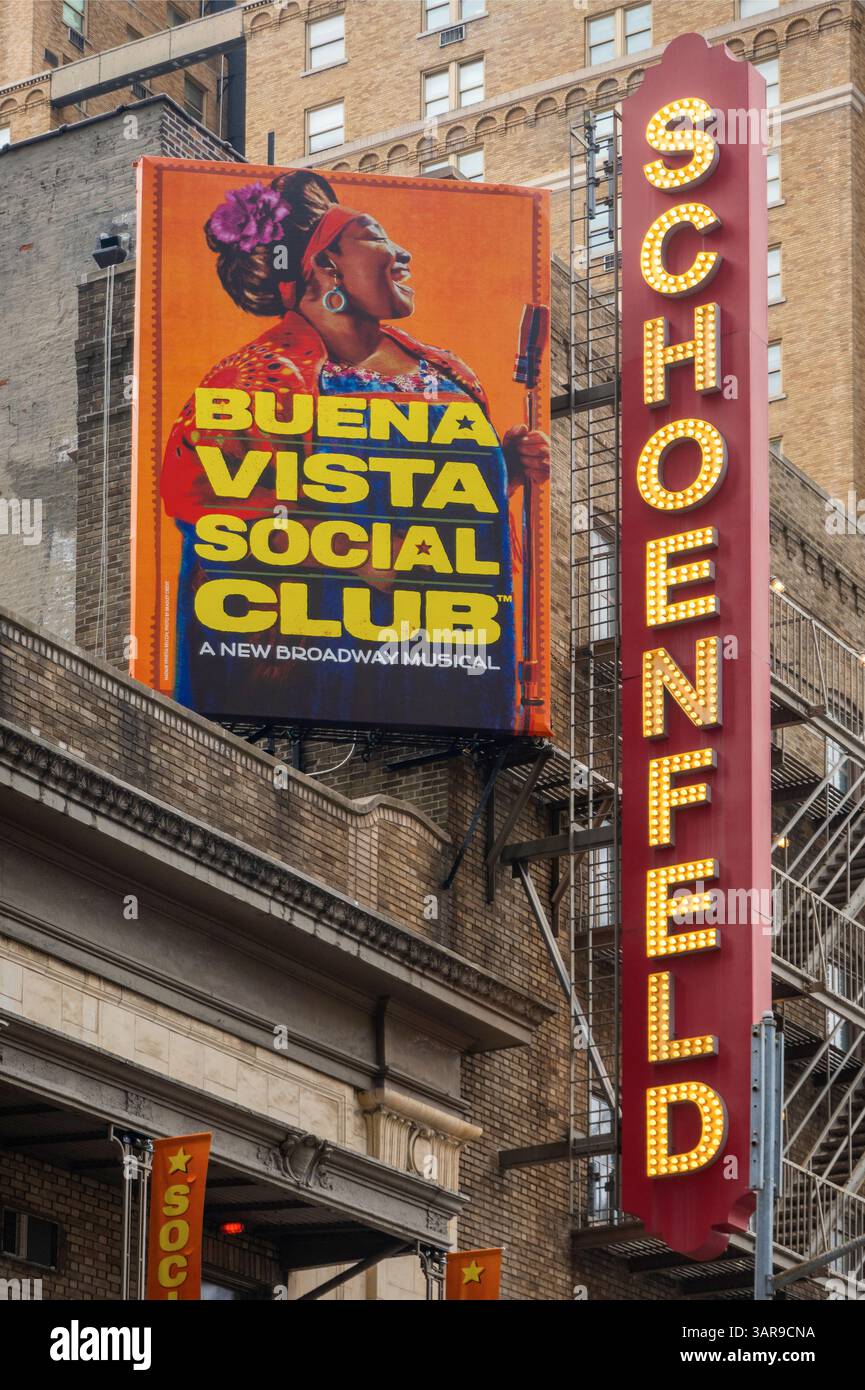 Buena Vista social Club au théâtre Schoenfeld de Broadway à Manhattan NYC Banque D'Images