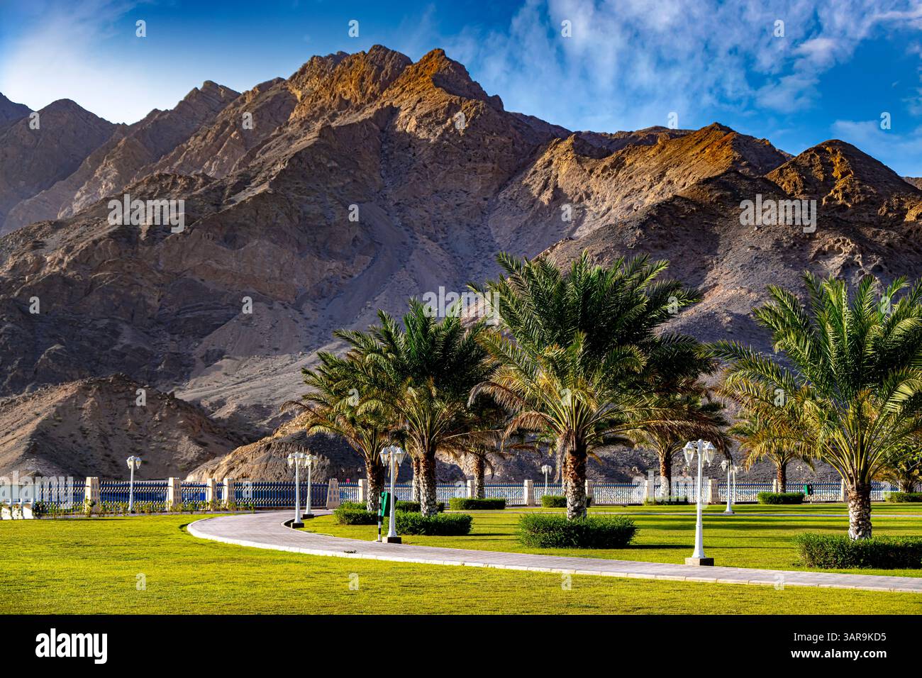 Wadi Dayqah dans la région de Ash-Sharqiyyah, Oman. Banque D'Images