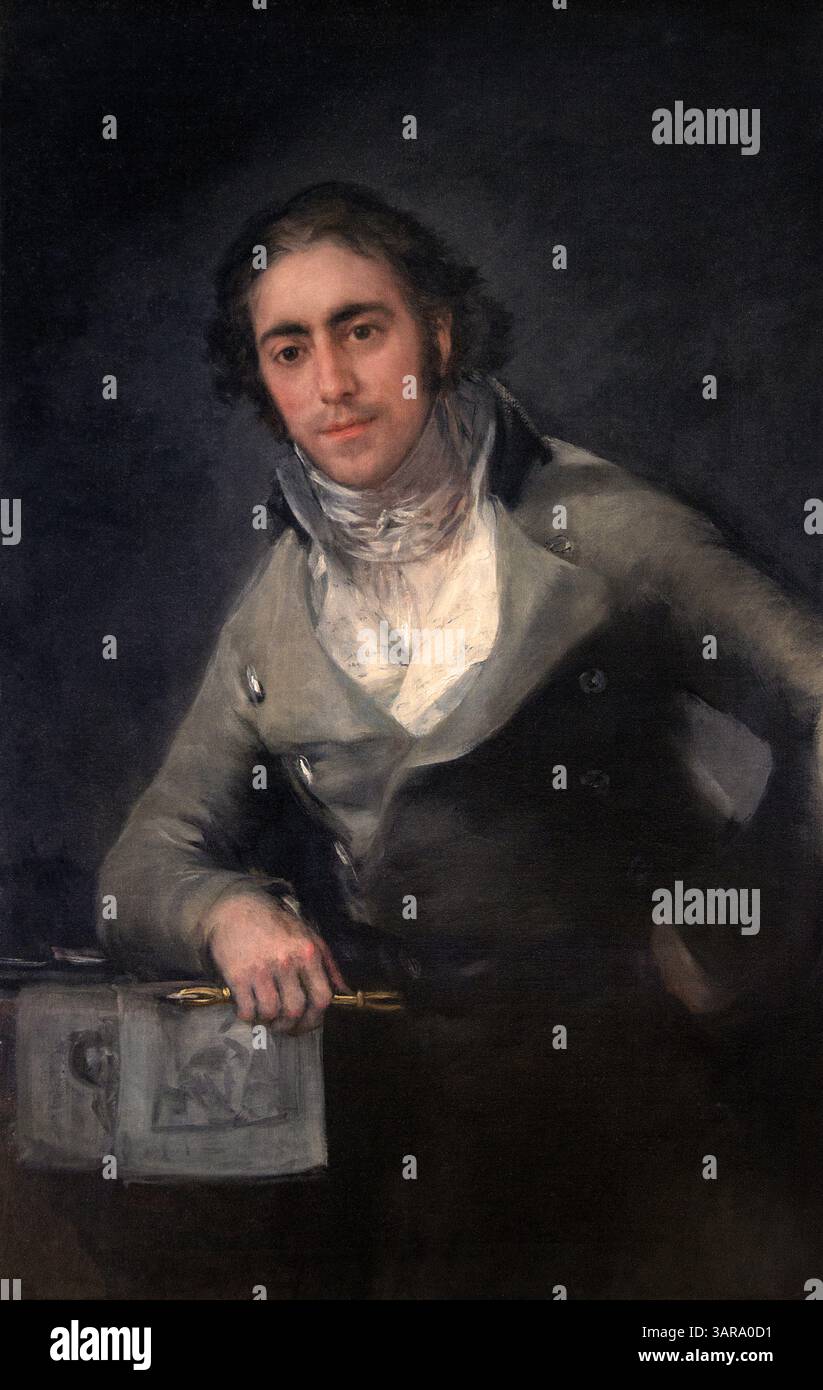 Portrait de Don Evaristo Perez de Castro 1818 par Francisco de Goya Lucientes - Francisco de Goya 1746 - 1828 Espagnol Espagne Louvre Paris, Musée des Beaux-Arts, France, Banque D'Images