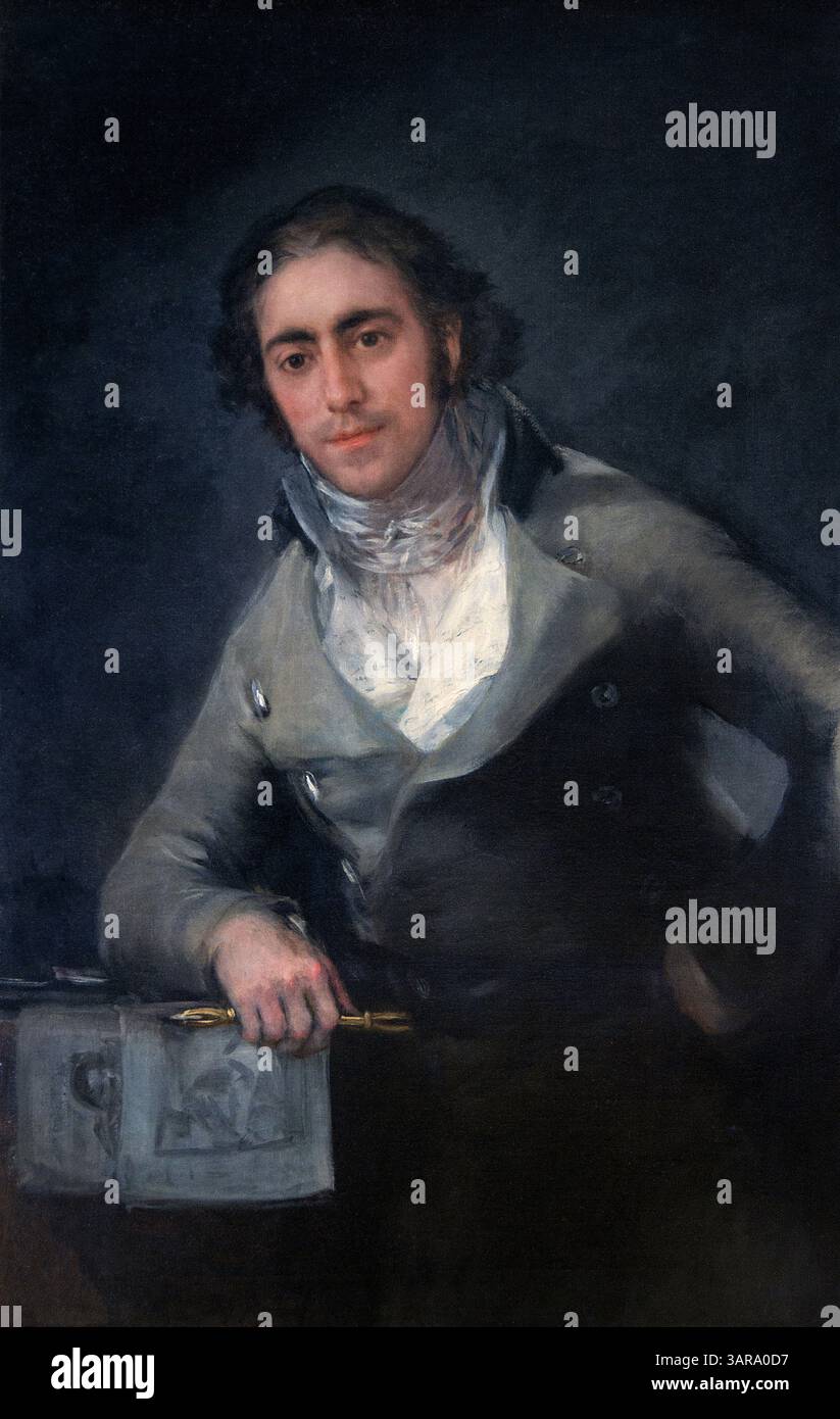 Portrait de Don Evaristo Perez de Castro 1818 par Francisco de Goya Lucientes - Francisco de Goya 1746 - 1828 Espagnol Espagne Louvre Paris, Musée des Beaux-Arts, France, Banque D'Images