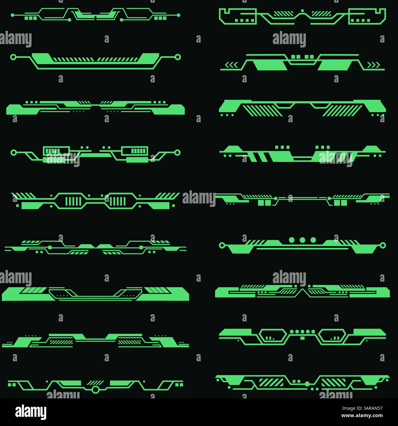 Éléments d'interface futuriste éléments d'interface utilisateur holographique hud Illustration de Vecteur