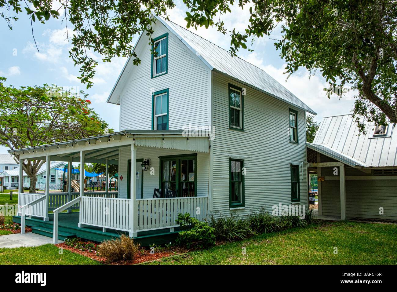 Ryckman House, Ocean Avenue, Melbourne Beach, Floride Banque D'Images