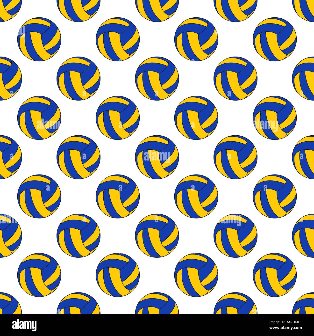 Illustrasion vectorielle de balle de volley à motif sans couture Illustration de Vecteur