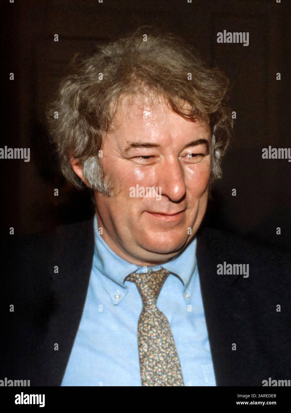 Seamus Heaney. Portrait du poète et dramaturge irlandais Seamus Justin Heaney (1939-2013) par Bernard Gotfryd, 1982 Banque D'Images
