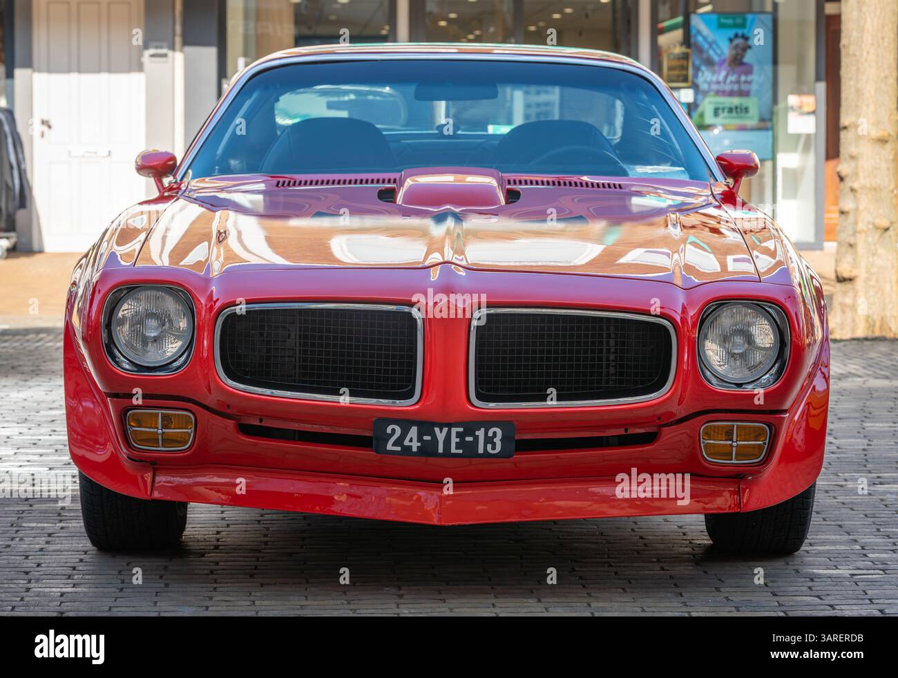 Katwijk aan Zee, pays-Bas, 12.04.2025, Pontiac Firebird TRANS Am de 1973 à l'Oldtimer Day Katwijk Banque D'Images
