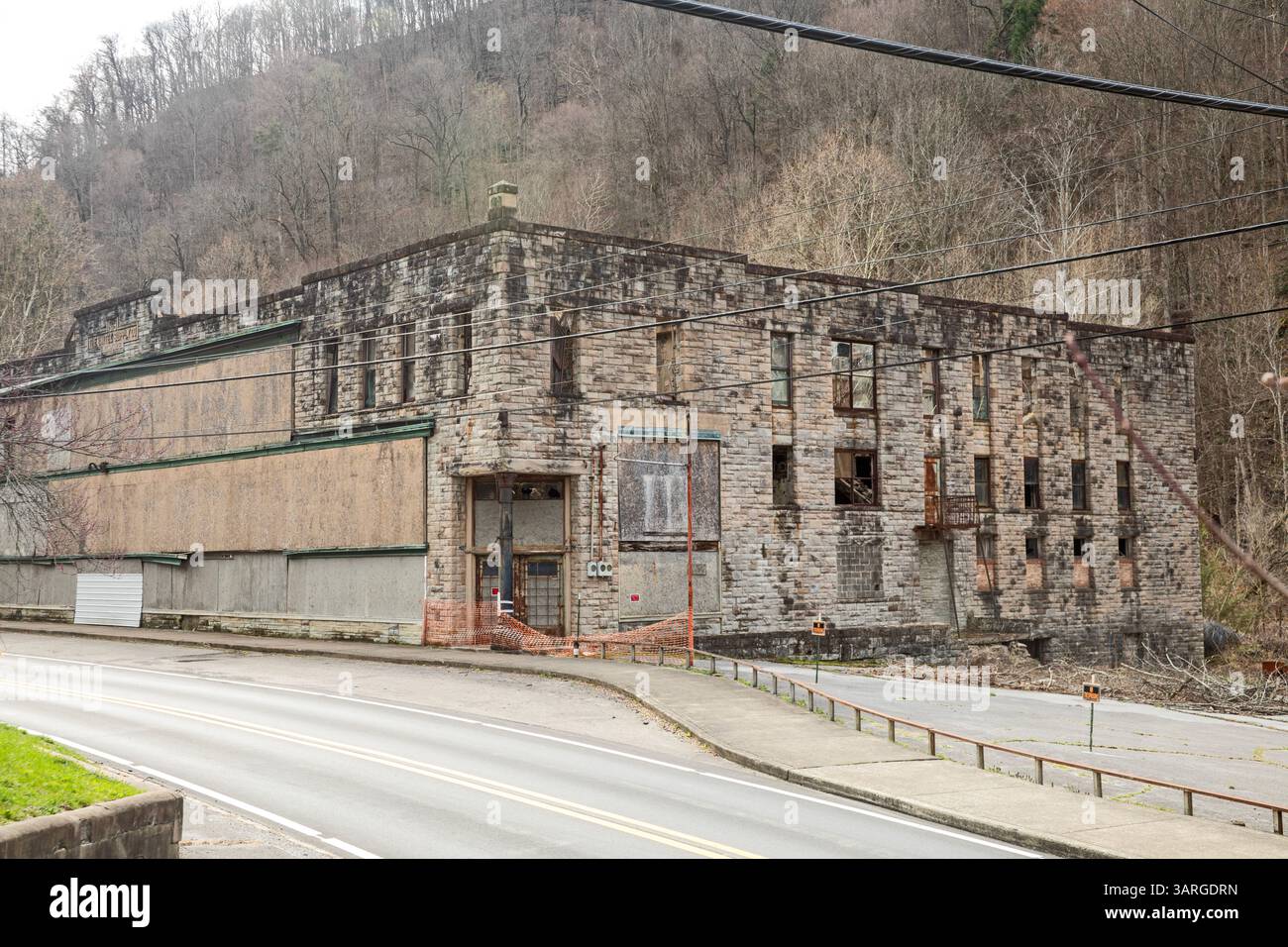 Lynch, Kentucky - la coquille du magasin de la société reste dans une ancienne ville de la compagnie d'acier américaine dans le comté de Harlan. Automatisation et la fermeture ultérieure o Banque D'Images