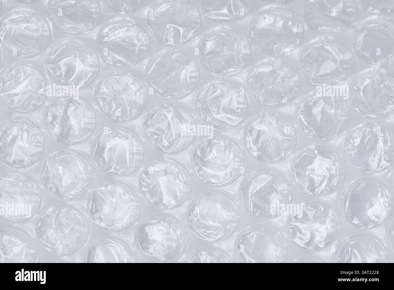 Gros plan du matériau d'emballage du film à bulles d'air Banque D'Images