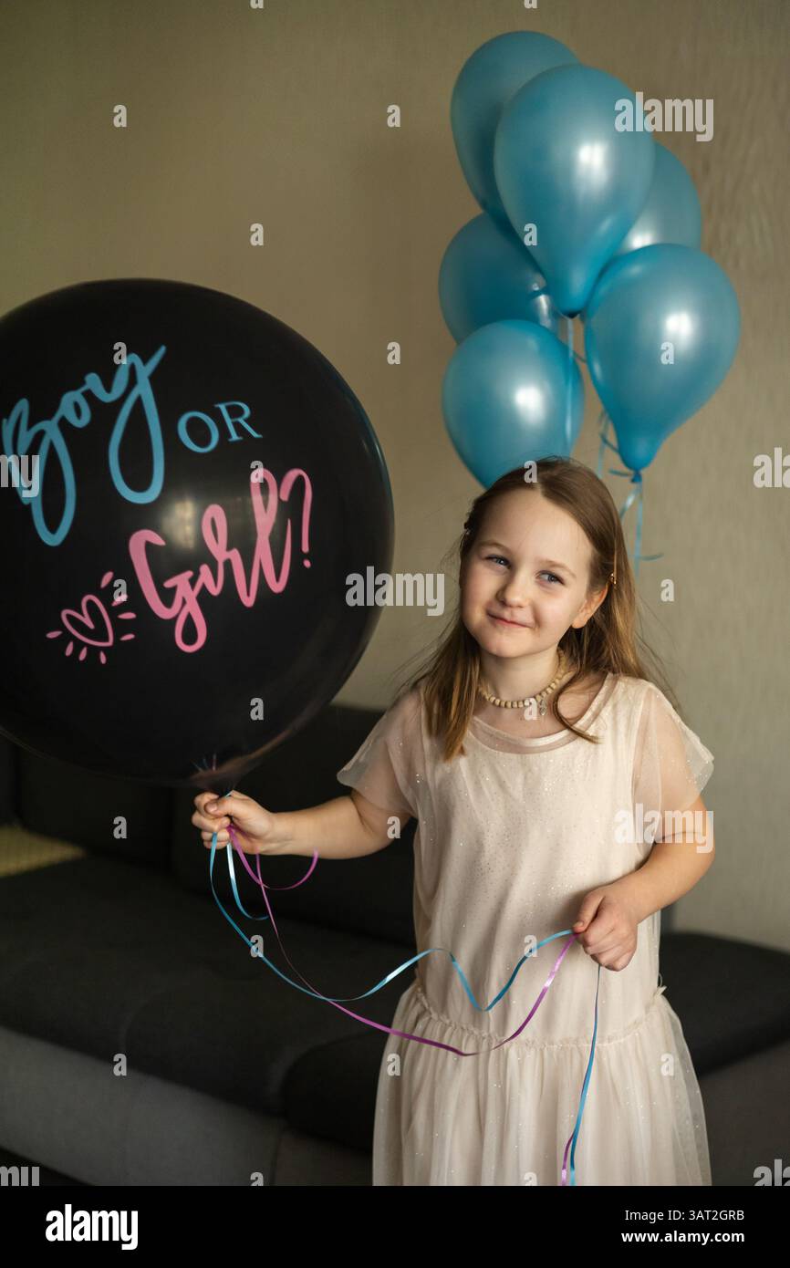 Sexe Baby party à la maison Banque D'Images