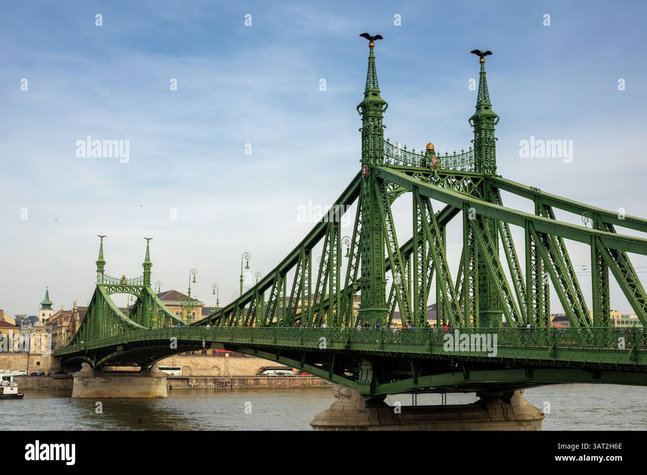 Budapest, Hongrie - octobre 7,2023 : pont de la liberté du côté Buda Banque D'Images