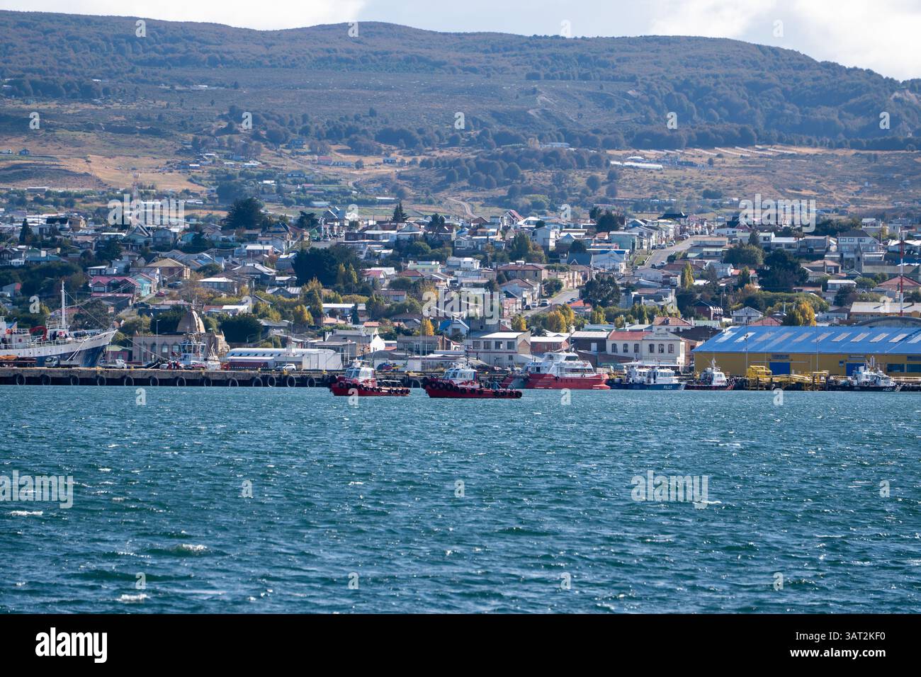 Punta Arenas, Chili. Une des villes les plus méridionales Banque D'Images