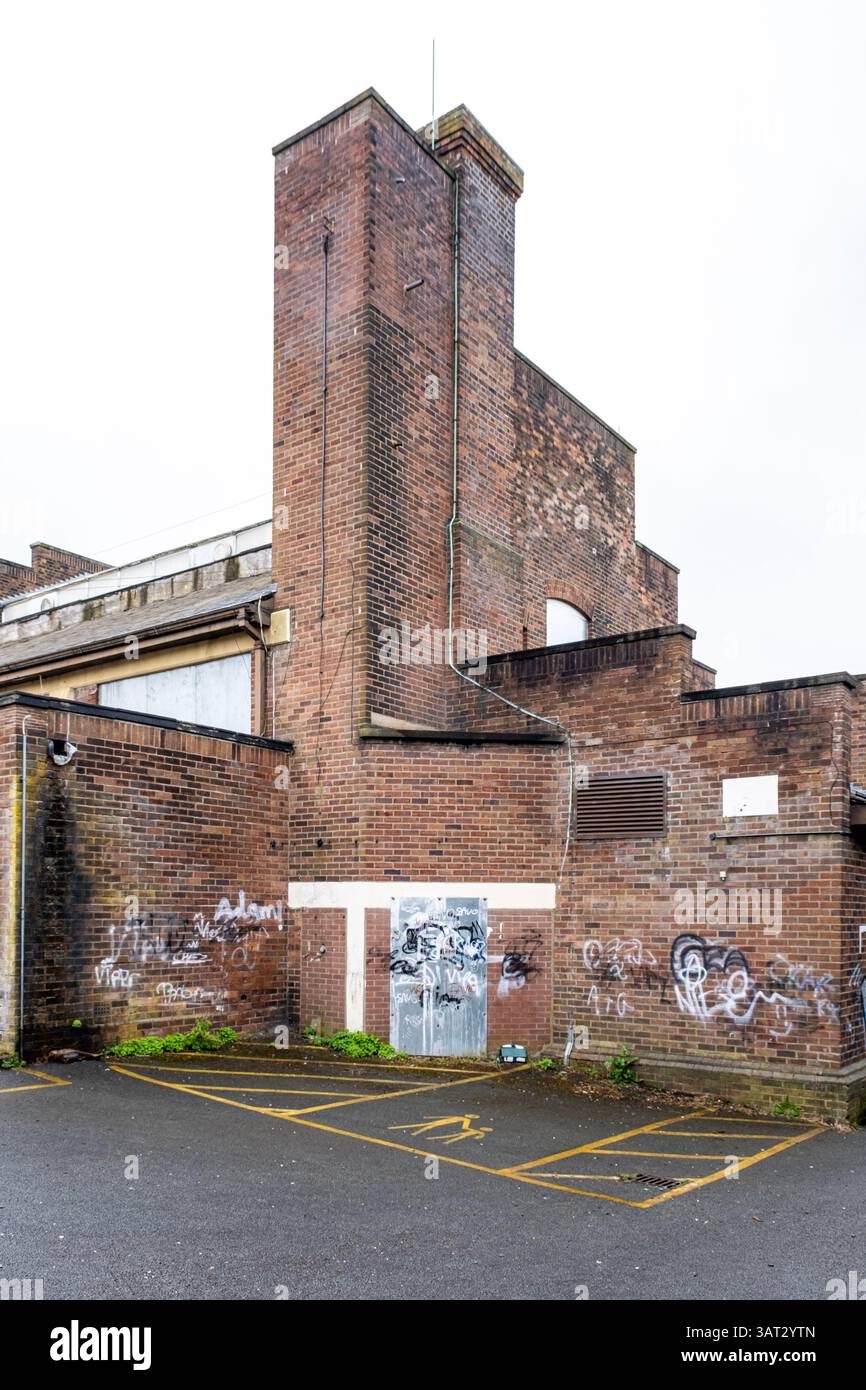 Un vieux bâtiment de style géorgien en brique à Crewe Cheshire Royaume-Uni Banque D'Images