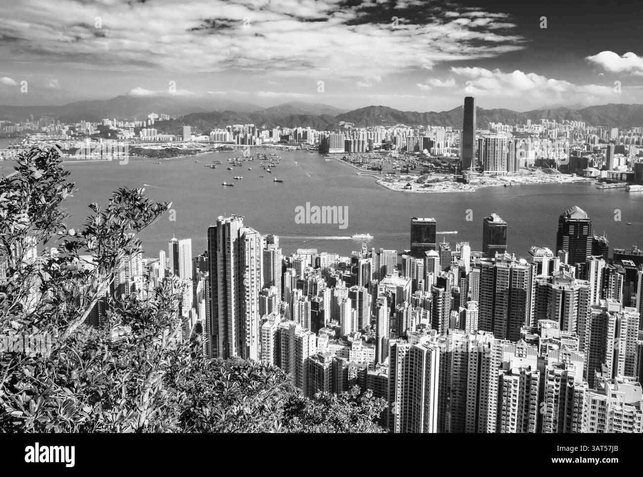 Hongkong ville, centre, Hong Kong, régions de Chine, port parfumé, perles, East India Company, est, Asie, République populaire de Chine, Crisi financier asiatique Banque D'Images