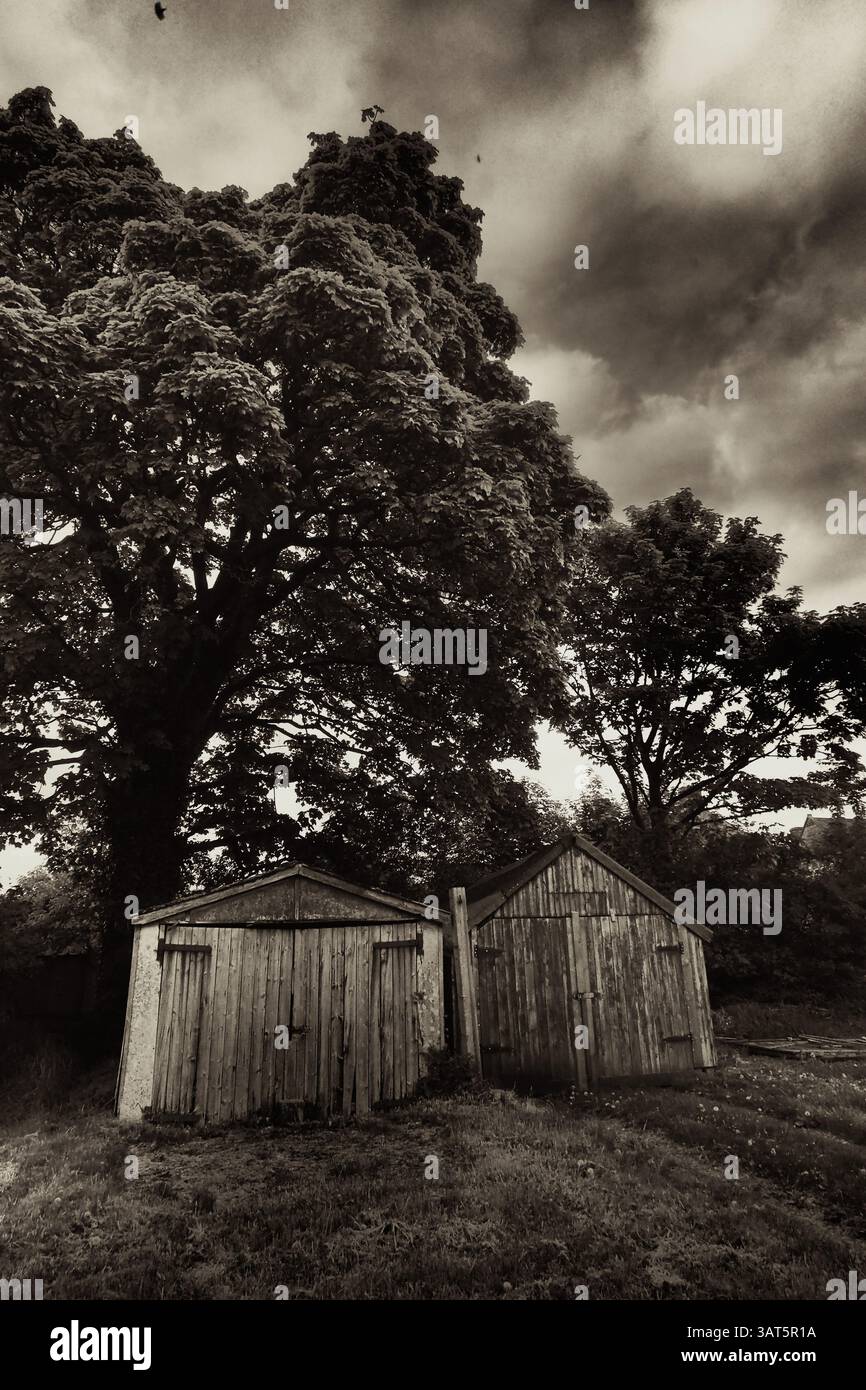 23 juin 2013 - Clitheroe, Lancashire, Royaume-Uni - hangars jumeaux à Chipping dans le Lancashire, Royaume-Uni (crédit image : © Duncan Sykora/ZUMAPRESS.com) Banque D'Images