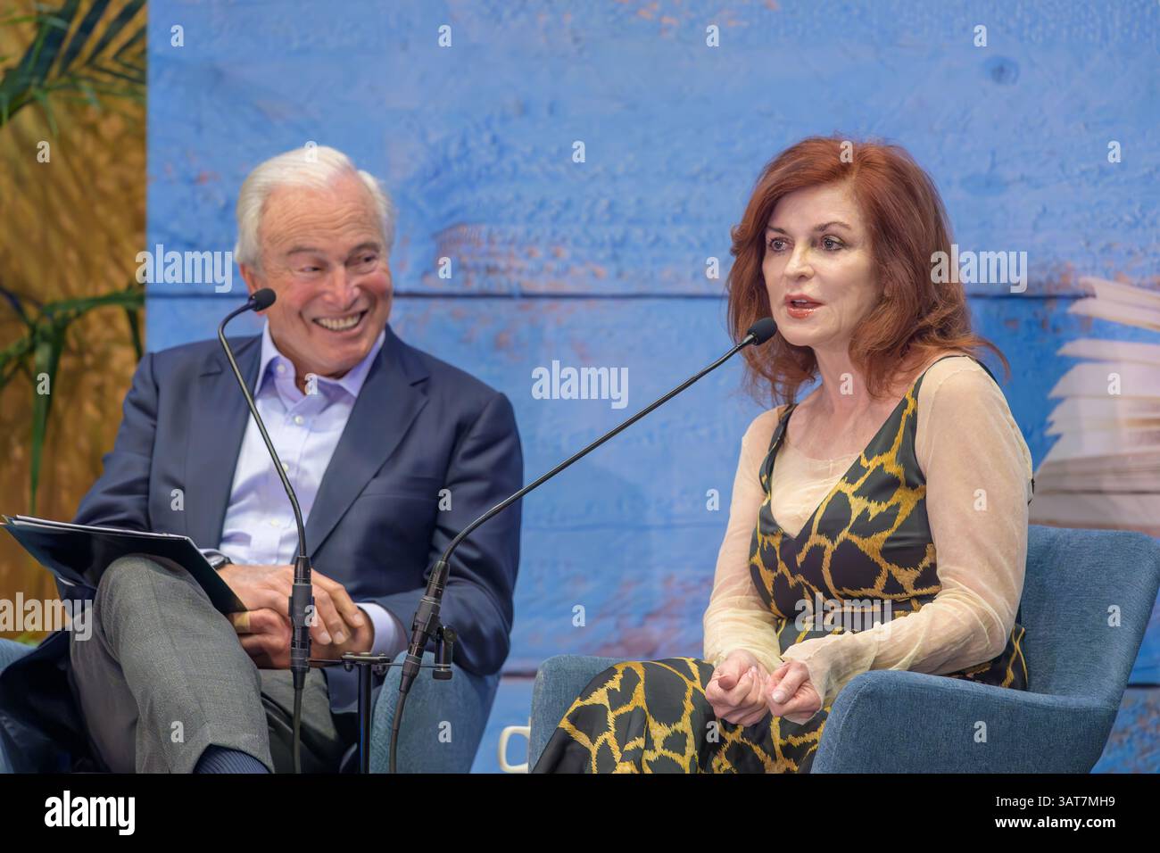 New Orleans, LOUISIANE, États-Unis - 29 mars 2025 : la chroniqueuse Maureen Dowd est interviewée par Ken Auletta au New Orleans Book Festival à l'Université de Tulane Banque D'Images
