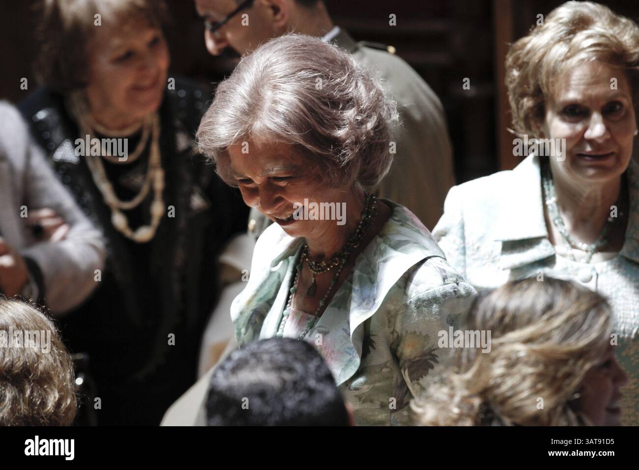 24 mai 2013 - Lisbonne, Portugal - la reine espagnole Sofia au Parlement portugais à Lisbonne sur une conférence sur les enfants disparus et sexuellement exploités. (Crédit image : © Pedro Nunes/ZUMAPRESS.com) Banque D'Images