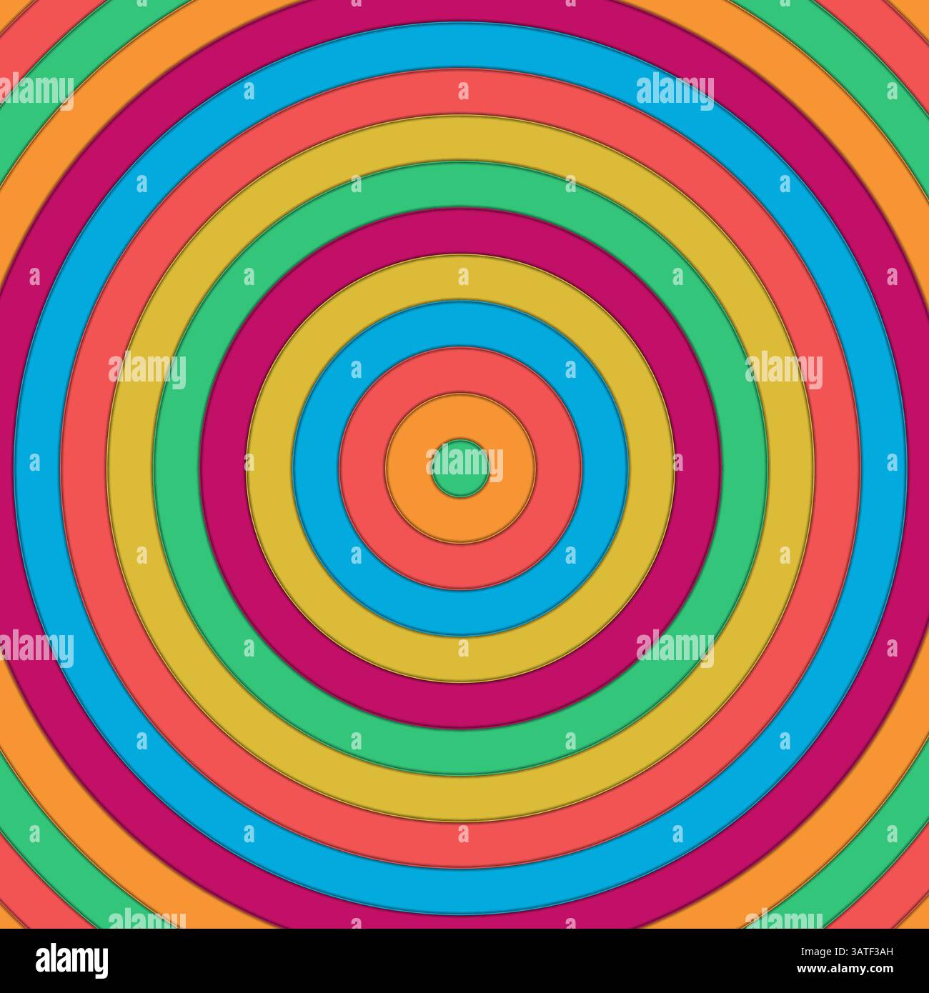 Un fond coloré abstrait avec des cercles. arrière-plan des cercles 3d. Concept de créativité. Illustration de Vecteur