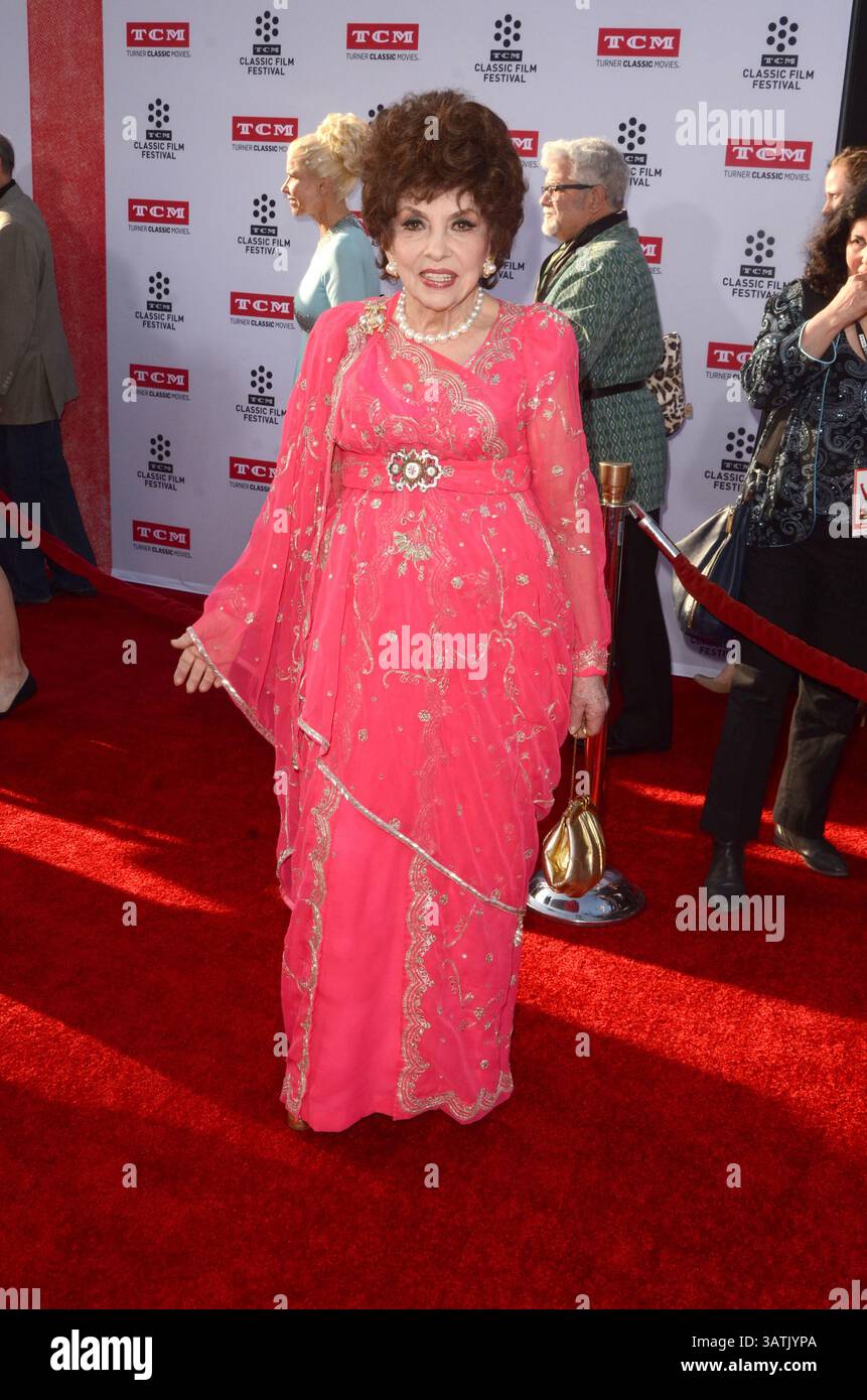 28 avril 2016 - Los Angeles, CA, États-Unis - LOS ANGELES - APR 28 : Gina Lollobrigida au Festival du film classique TCM soirée d'ouverture tapis rouge au TCL Chinese Theater IMAX le 28 avril 2016 à Los Angeles, CA (crédit image : © hPa/Newscom via ZUMA Press) Banque D'Images