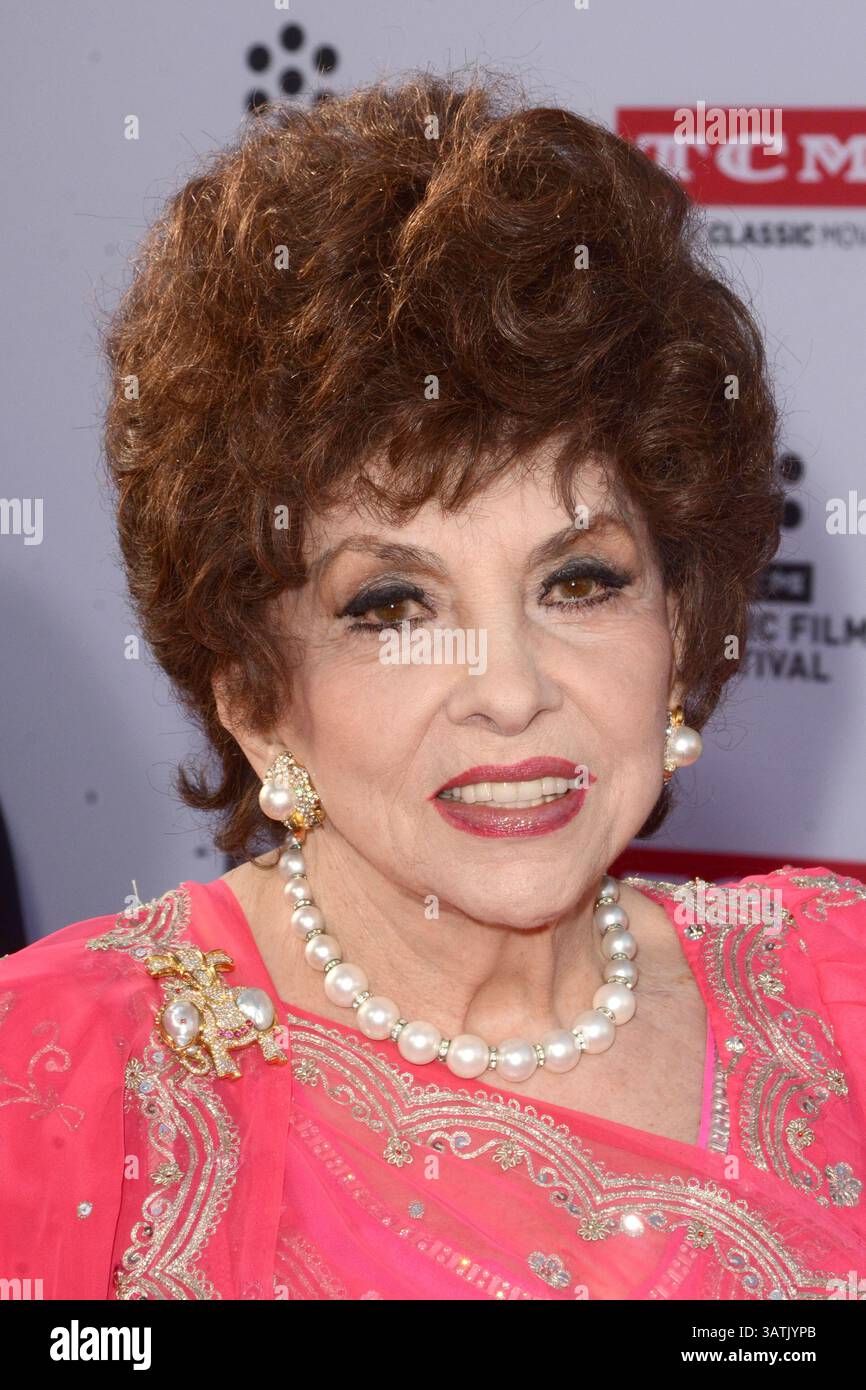 28 avril 2016 - Los Angeles, CA, États-Unis - LOS ANGELES - APR 28 : Gina Lollobrigida au Festival du film classique TCM soirée d'ouverture tapis rouge au TCL Chinese Theater IMAX le 28 avril 2016 à Los Angeles, CA (crédit image : © hPa/Newscom via ZUMA Press) Banque D'Images