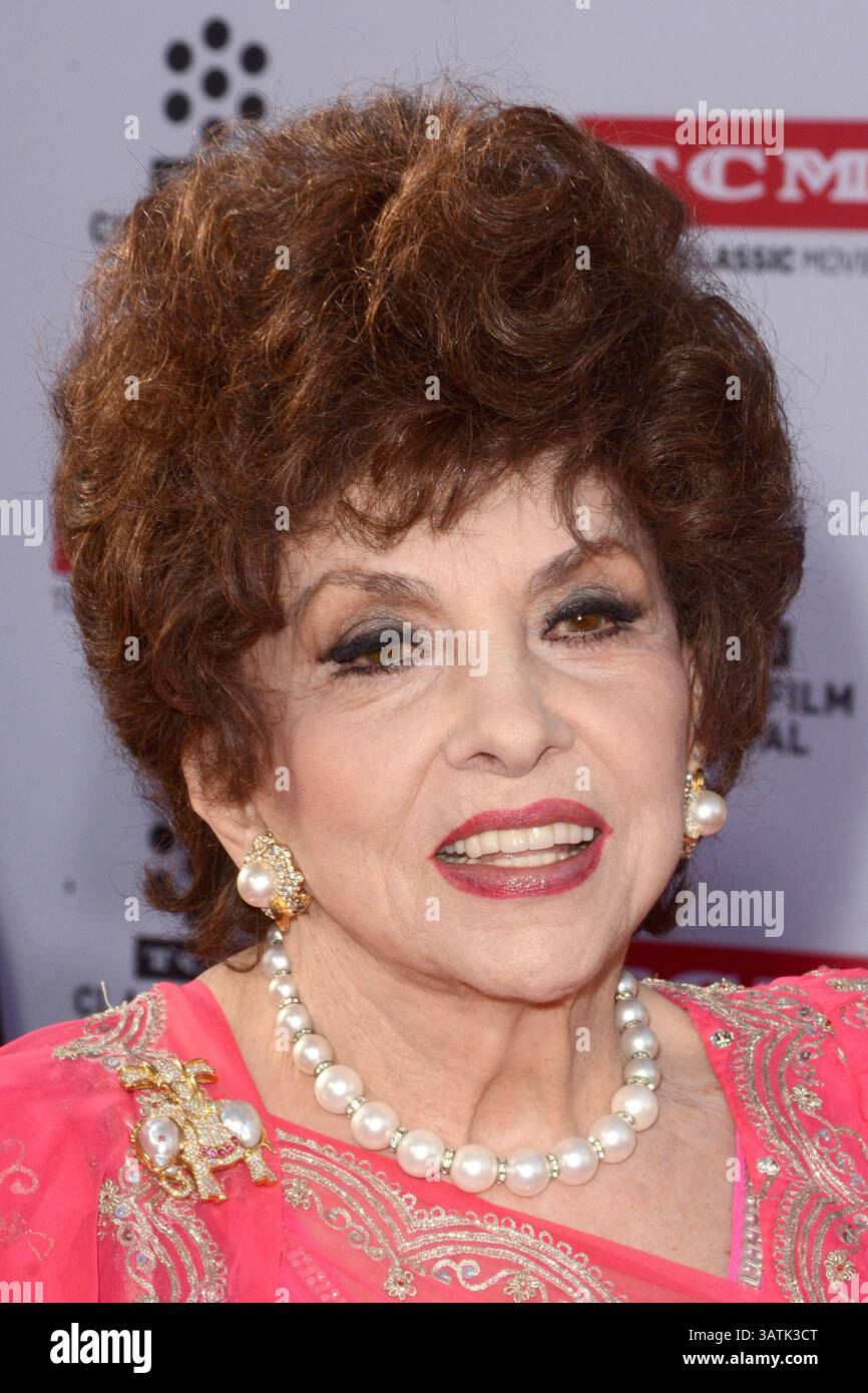 28 avril 2016 - Los Angeles, CA, États-Unis - LOS ANGELES - APR 28 : Gina Lollobrigida au Festival du film classique TCM soirée d'ouverture tapis rouge au TCL Chinese Theater IMAX le 28 avril 2016 à Los Angeles, CA (crédit image : © hPa/Newscom via ZUMA Press) Banque D'Images