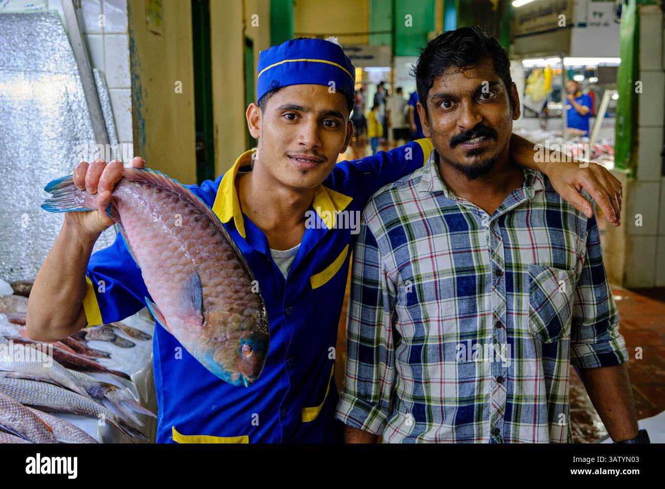 Arabie saoudite, province de Makkah, Djeddah, marché central aux poissons Banque D'Images