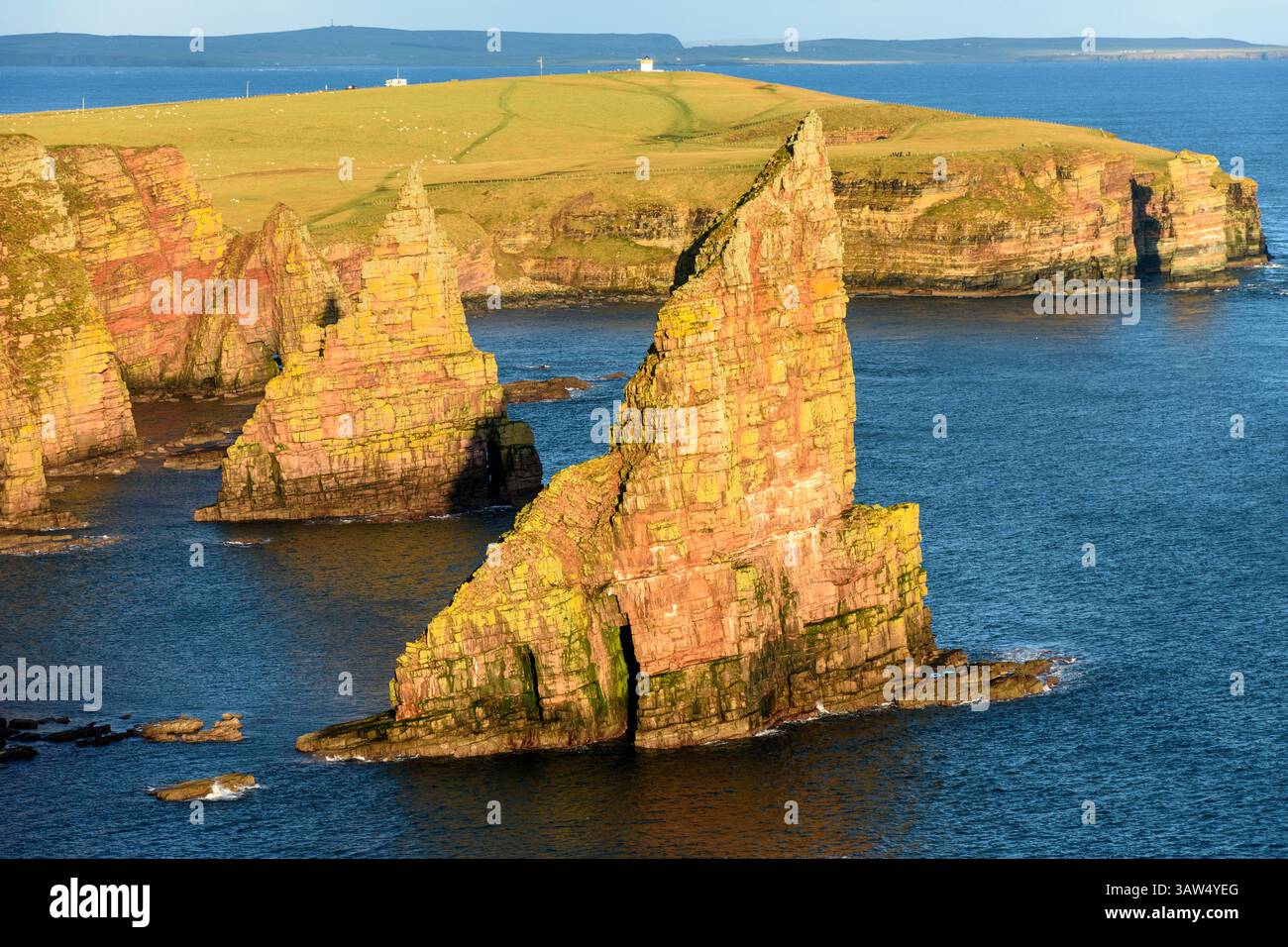 Les tas de Duncansby, Duncansby Head, Caithness, Ecosse, Royaume-Uni Banque D'Images