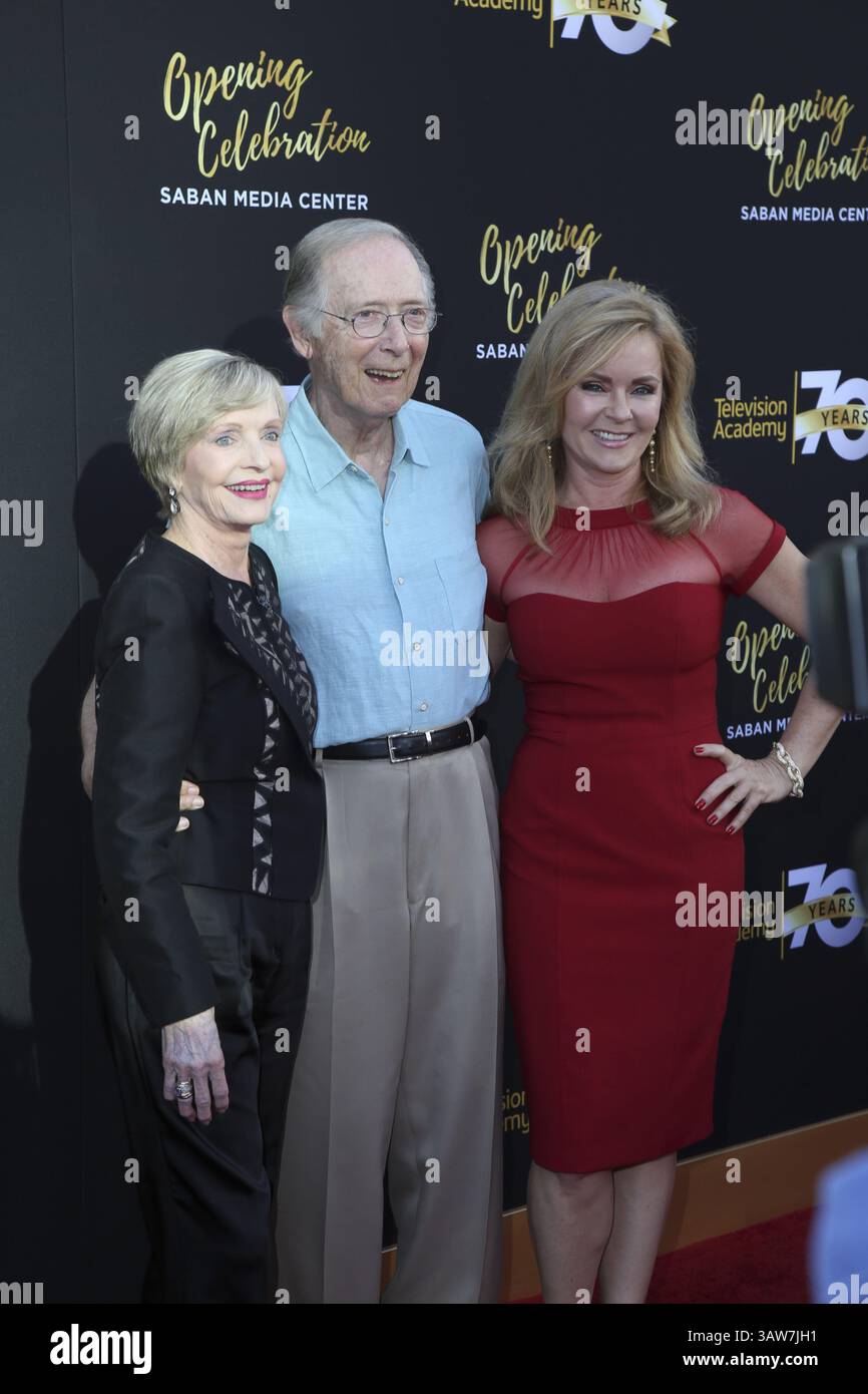 2 juin 2016 - North Hollywood, CA, USA - LOS ANGELES - 2 juin : Florence Henderson, Bernie Kopell, Jill Whelan au Gala du 70e anniversaire de la Television Academy au Saban Theater le 2 juin 2016 à North Hollywood, CA (crédit image : © hPa/Newscom via ZUMA Press) Banque D'Images