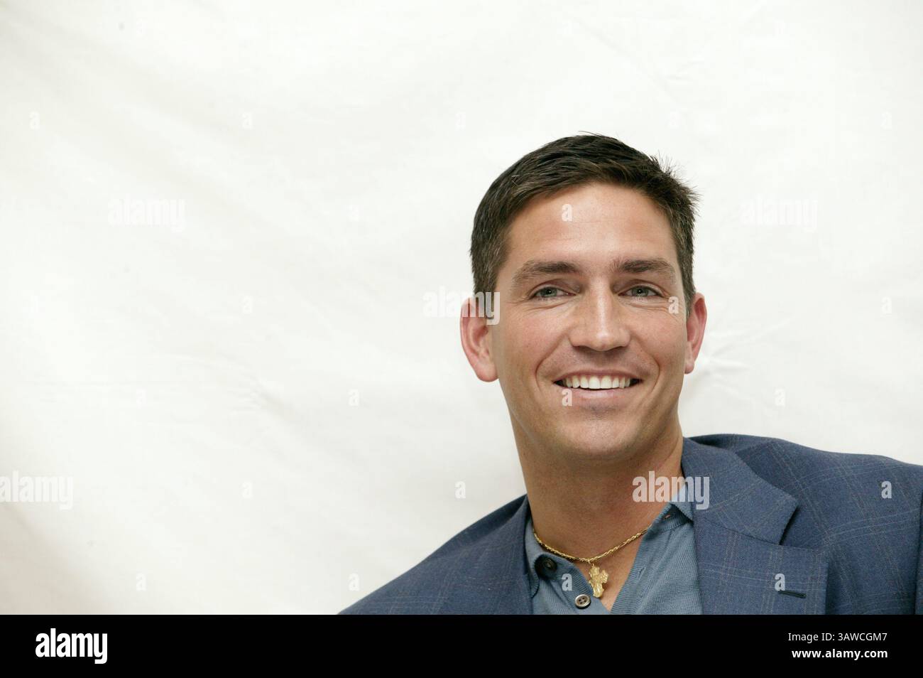 11 février 2004 - Hollywood, Californie, États-Unis - Jim Caviezel à la séance de presse pour le film controversé la passion des Christ.in Beverly Hills, Californie. 11 février 2004 (image crédit : © Armando Gallo/ZUMA Studio) Banque D'Images