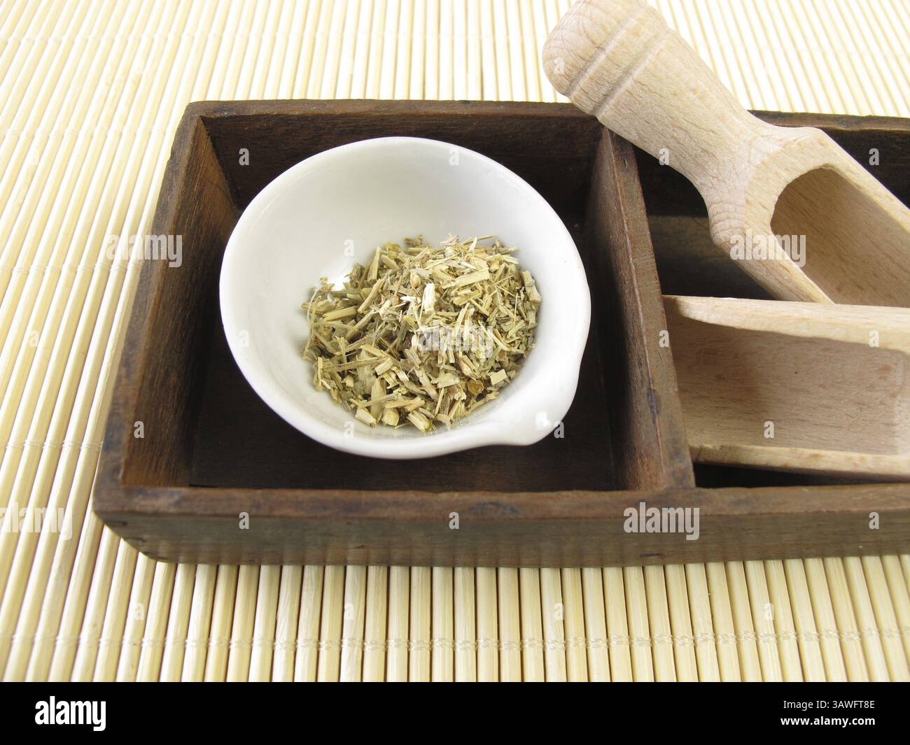 Herbe d'armoise, Absinthii herba Banque D'Images