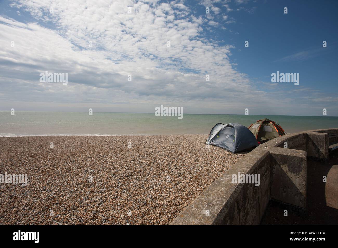 Front de mer et littoral de Seaford Banque D'Images