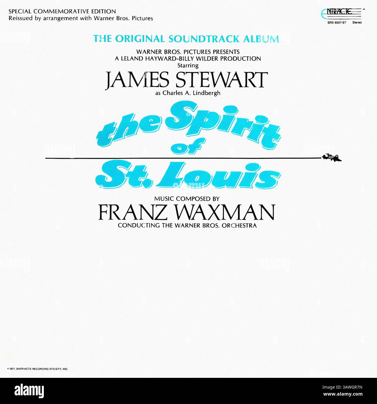 Franz Waxman - The Spirit of réunissant Louis - couverture de disque vinyle Vintage Banque D'Images