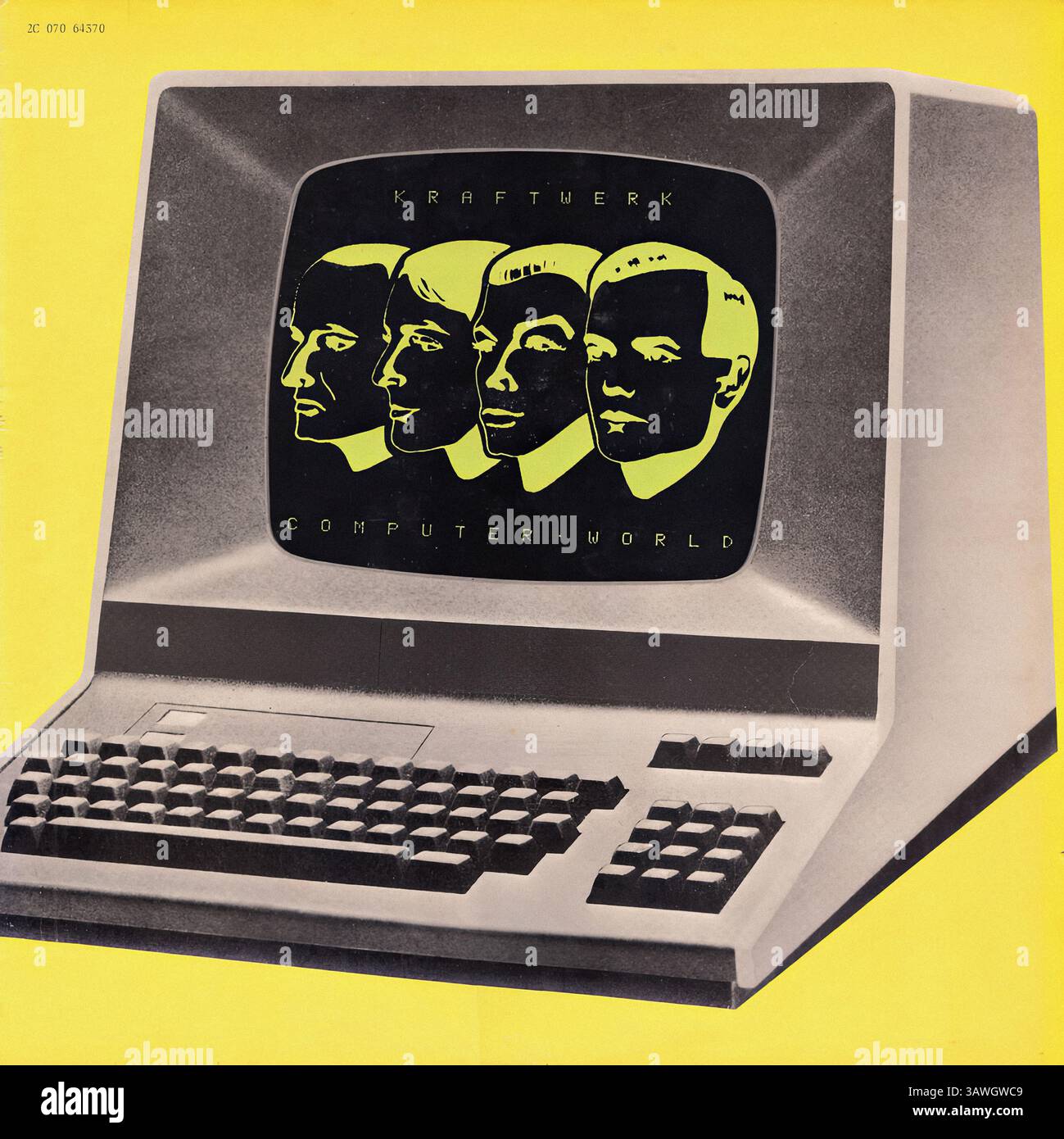 Kraftwerk - Computer World - couverture de disque vinyle vintage Banque D'Images