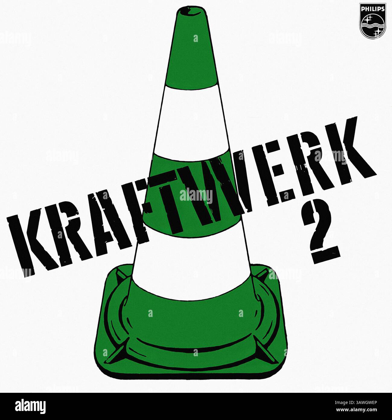 Kraftwerk 2 - couverture de disque vinyle vintage Banque D'Images