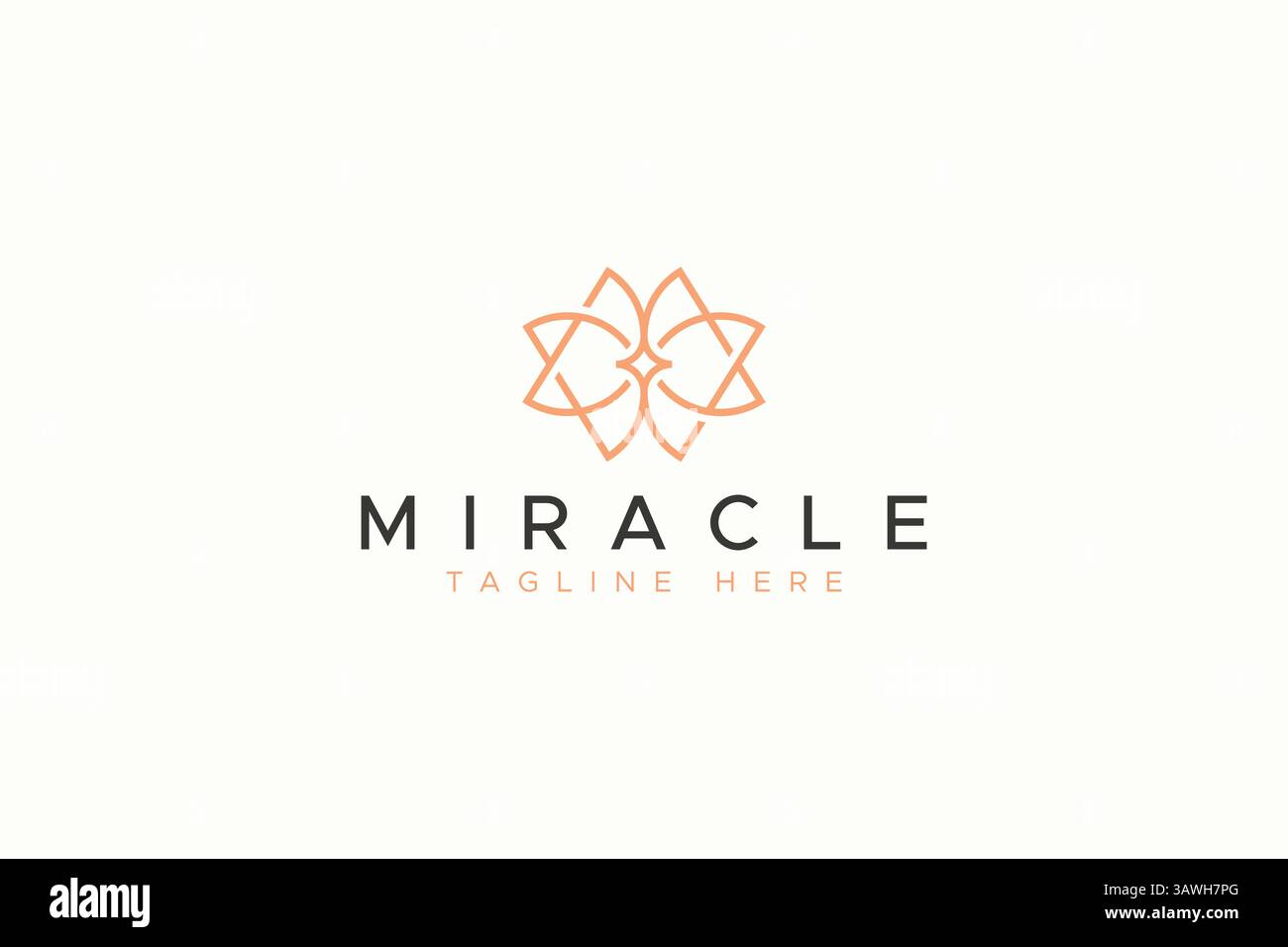 Lettre M et lettre W Mirror Shape concept symbole de signe abstrait pour Miracle et Wonder type de logo Illustration de Vecteur
