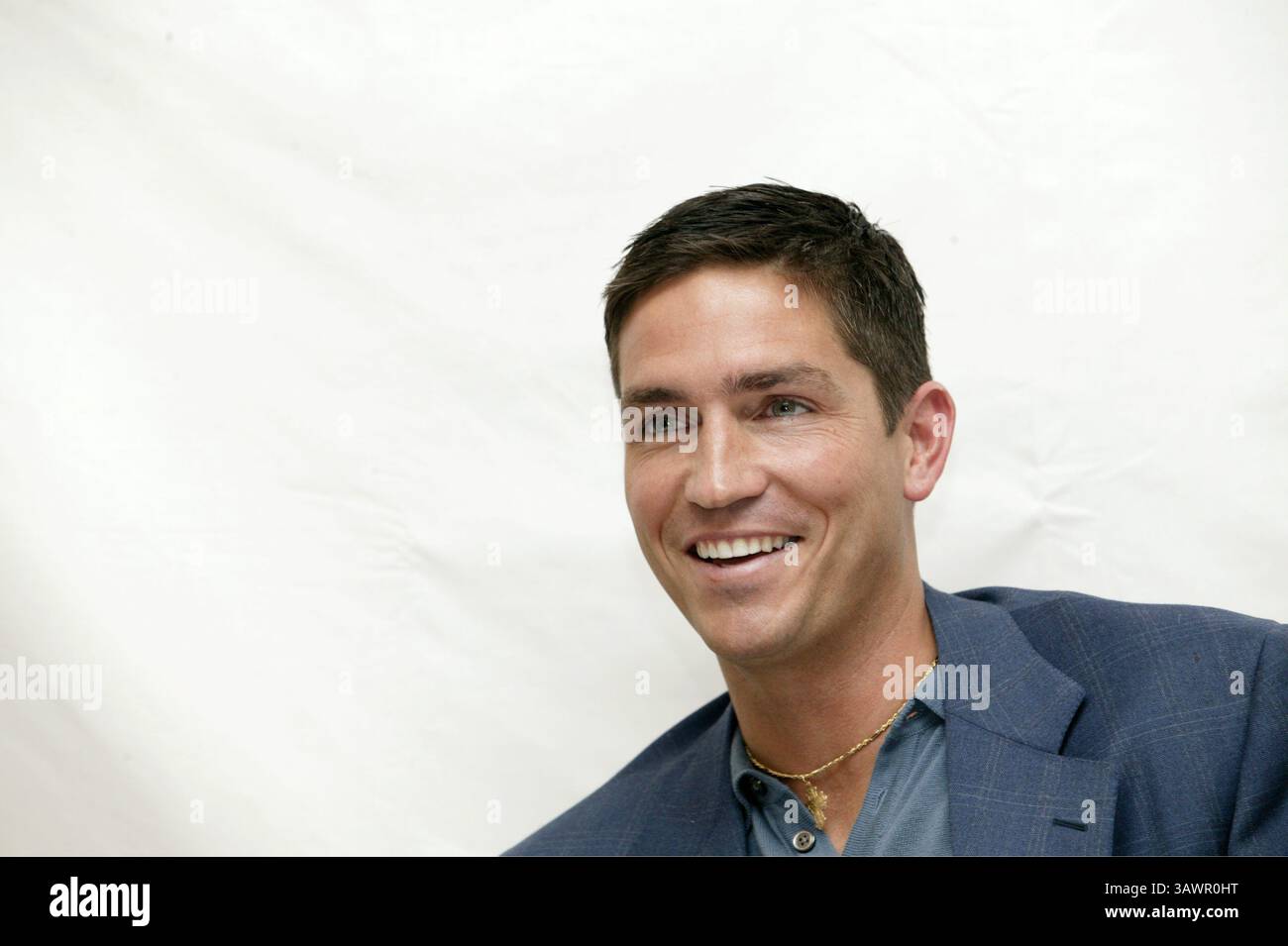 11 février 2004 - Hollywood, Californie, États-Unis - Jim Caviezel à la séance de presse pour le film controversé la passion des Christ.in Beverly Hills, Californie. 11 février 2004 (image crédit : © Armando Gallo/ZUMA Studio) Banque D'Images