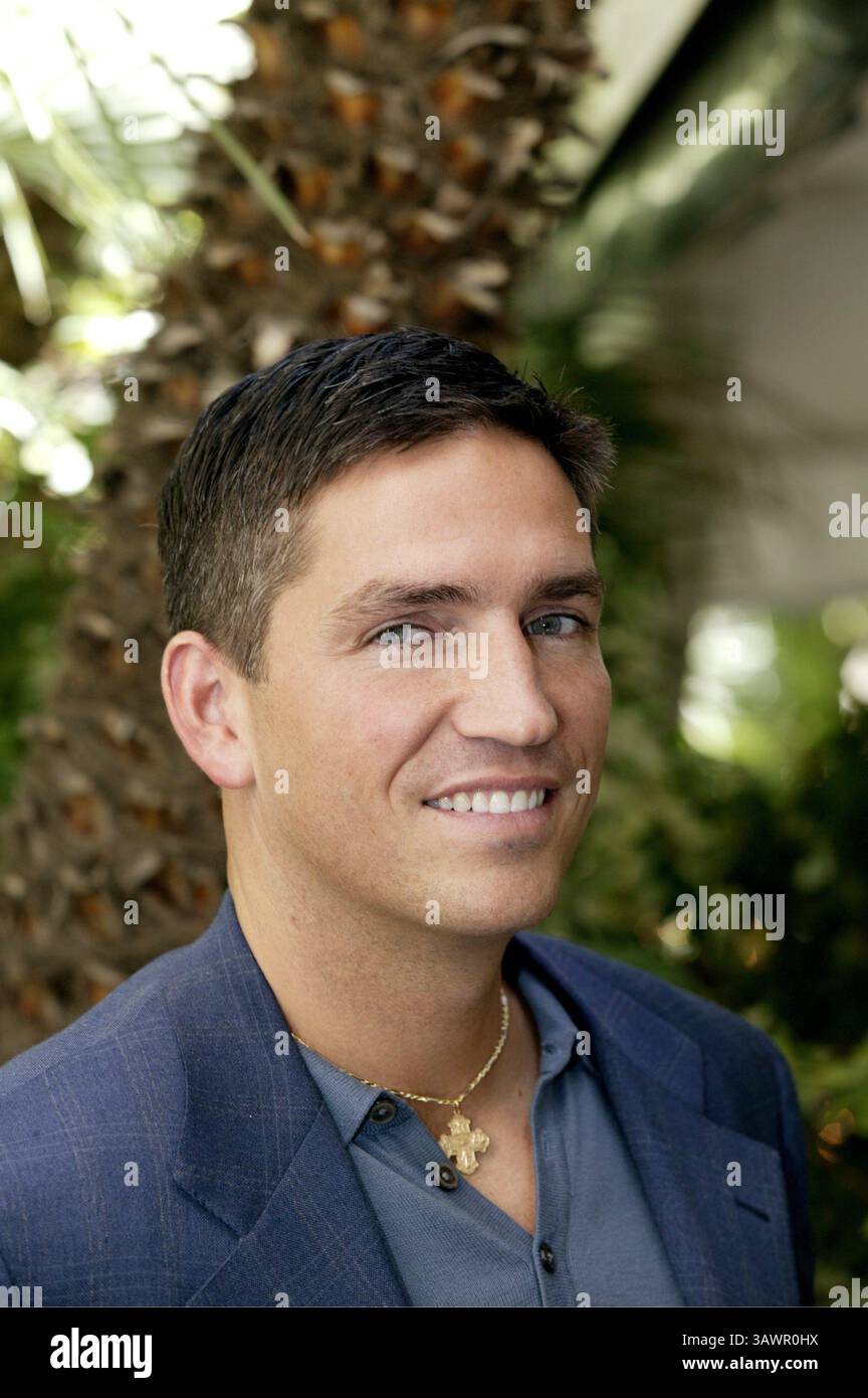 11 février 2004 - Hollywood, Californie, États-Unis - Jim Caviezel à la séance de presse pour le film controversé la passion des Christ.in Beverly Hills, Californie. 11 février 2004 (image crédit : © Armando Gallo/ZUMA Studio) Banque D'Images