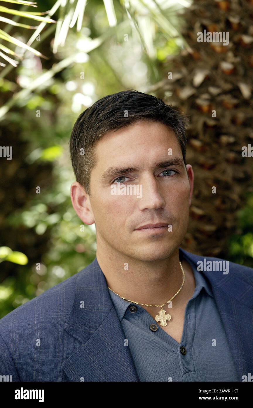 11 février 2004 - Hollywood, Californie, États-Unis - Jim Caviezel à la séance de presse pour le film controversé la passion des Christ.in Beverly Hills, Californie. 11 février 2004 (image crédit : © Armando Gallo/ZUMA Studio) Banque D'Images